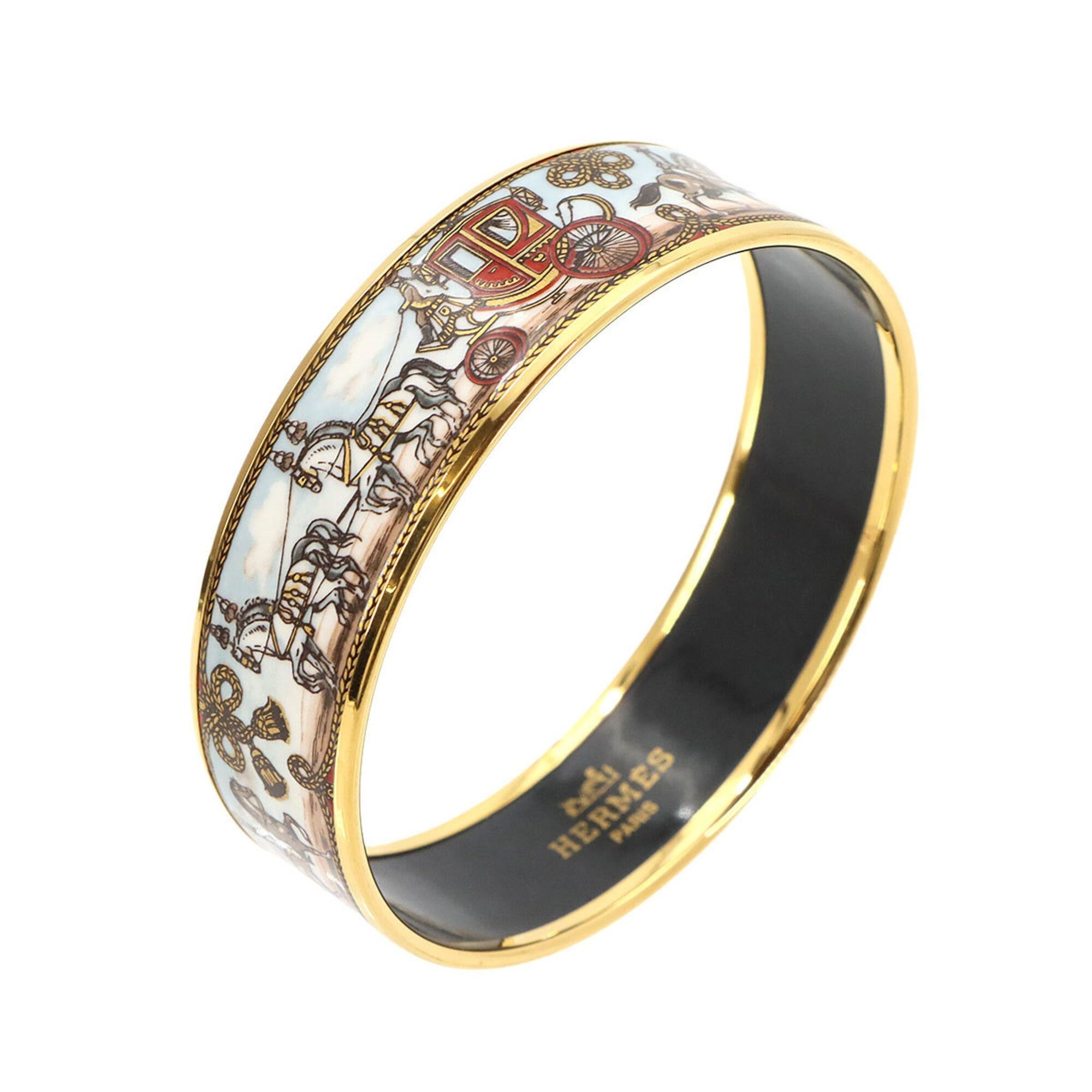 Hermes Hermes Email GM Bangle Bracelet Multicolor Gold Size ONE SIZE - 3 Thumbnail