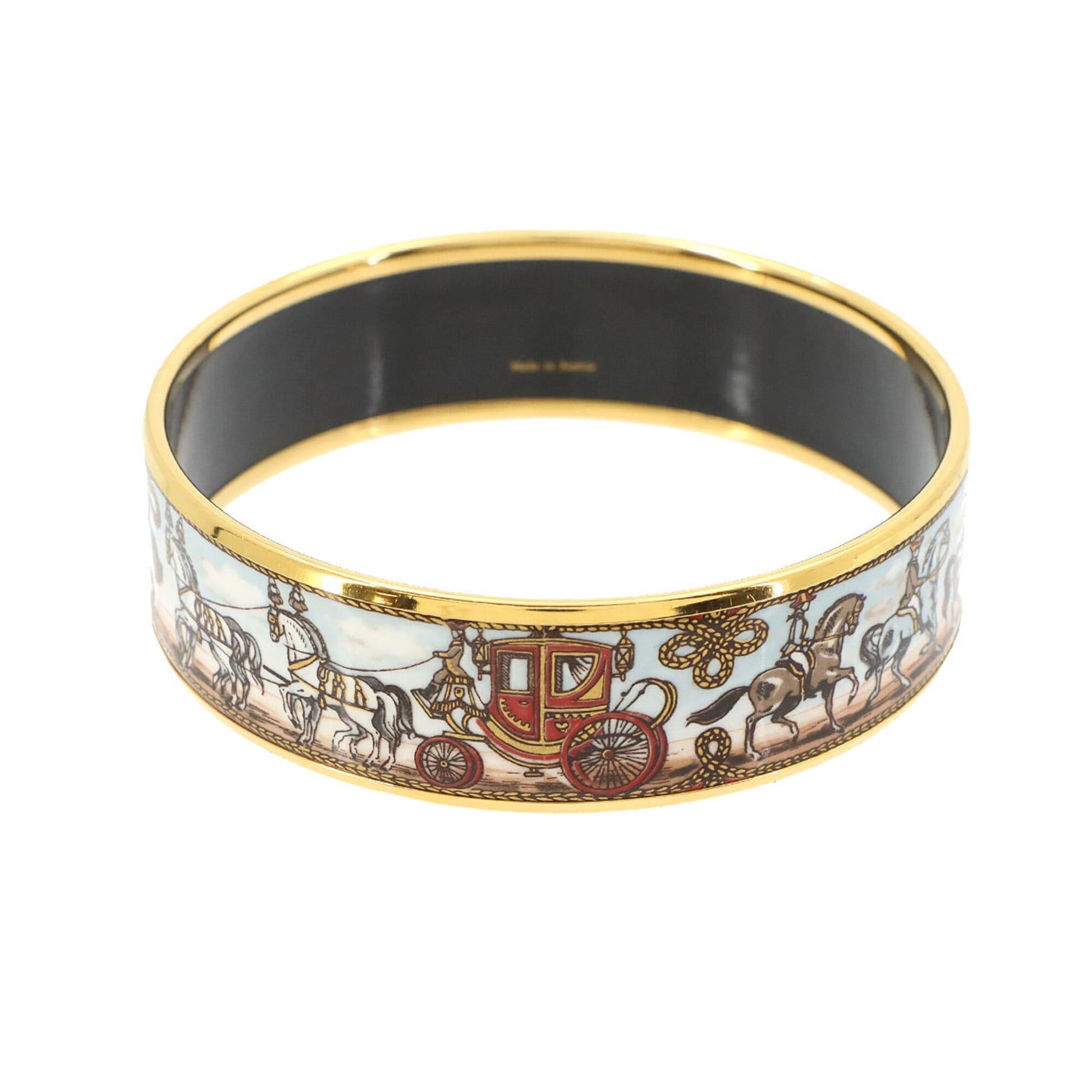 Hermes Hermes Email GM Bangle Bracelet Multicolor Gold Size ONE SIZE - 2 Thumbnail