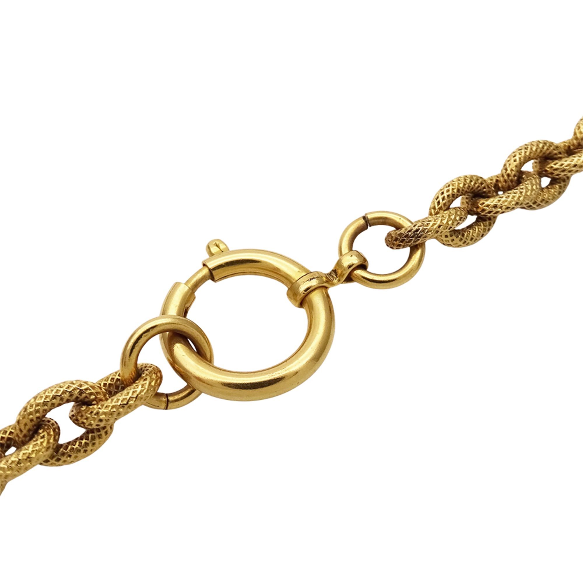 Chanel Chanel necklace for women, gold and black, with the iconic logo. Size ONE SIZE - 4 Thumbnail
