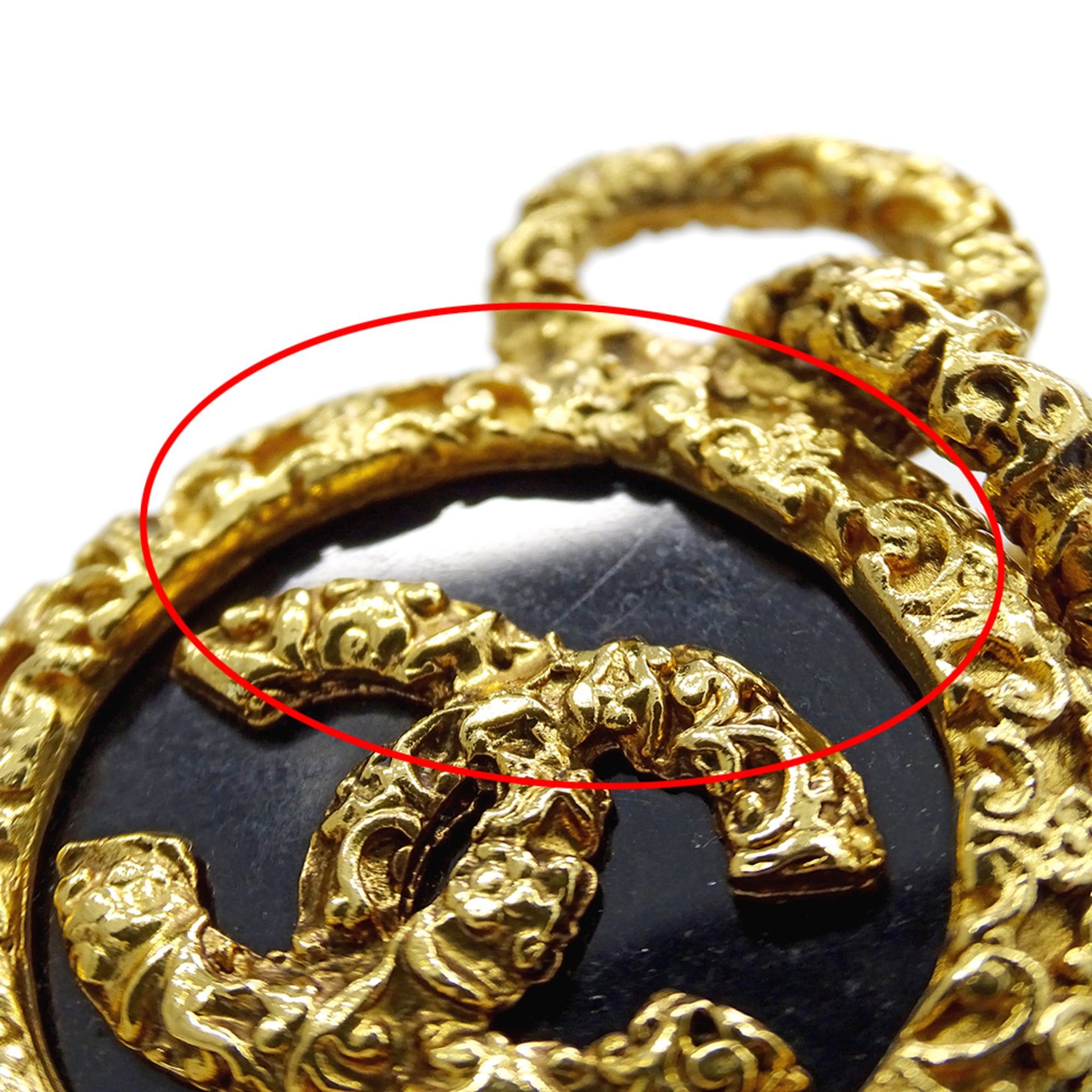 Chanel Chanel necklace for women, gold and black, with the iconic logo. Size ONE SIZE - 10 Thumbnail