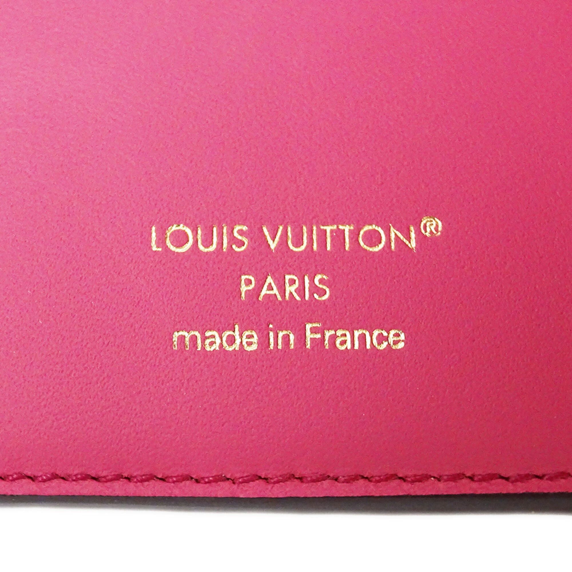 Louis Vuitton Louis Vuitton Women's Wallet, Brand Name, Bi-fold Portefeuille Capucines Compact, Taurillon Leather, Noir Hot Pink, M62157 Black Size ONE SIZE - 5 Thumbnail