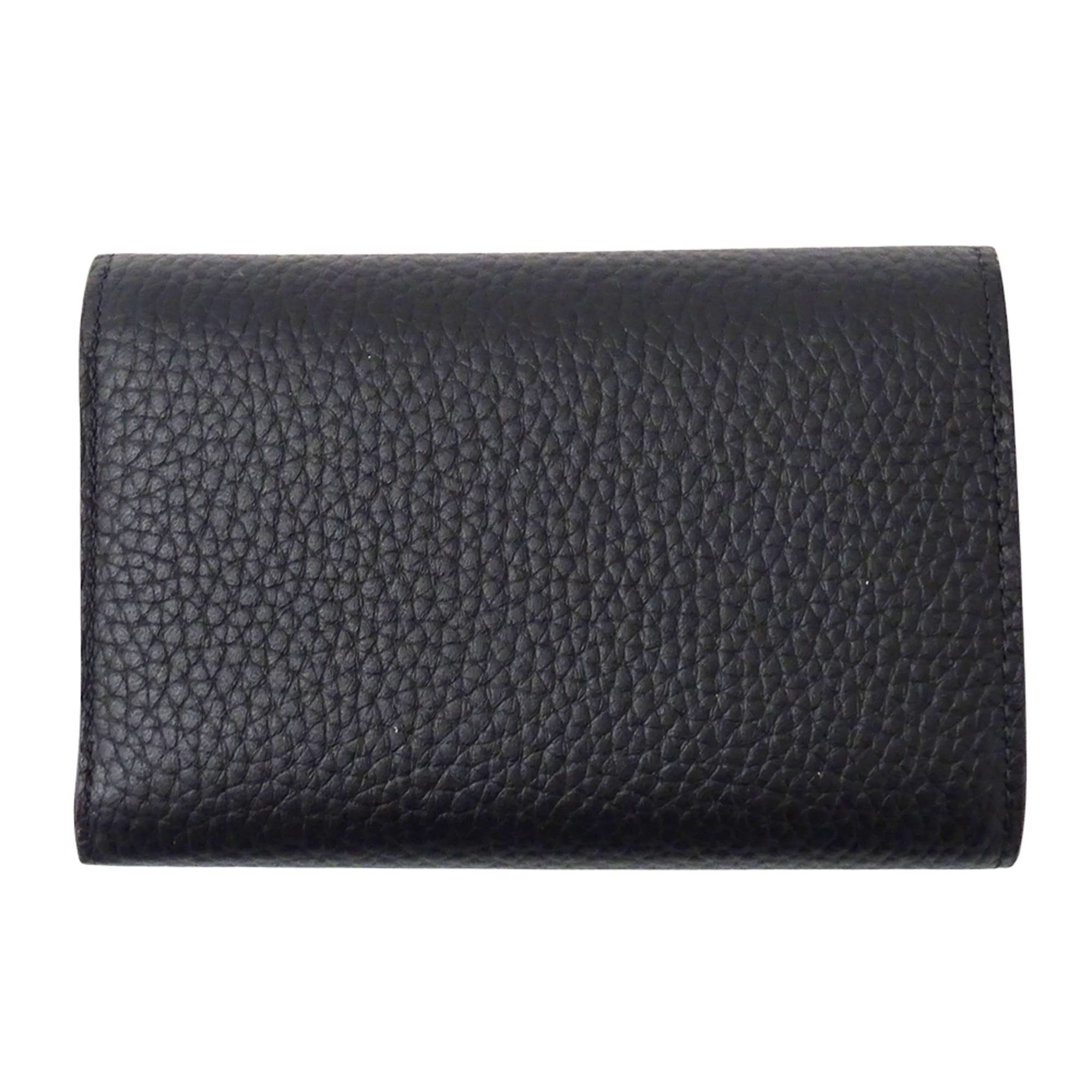 Louis Vuitton Louis Vuitton Women's Wallet, Brand Name, Bi-fold Portefeuille Capucines Compact, Taurillon Leather, Noir Hot Pink, M62157 Black Size ONE SIZE - 2 Thumbnail