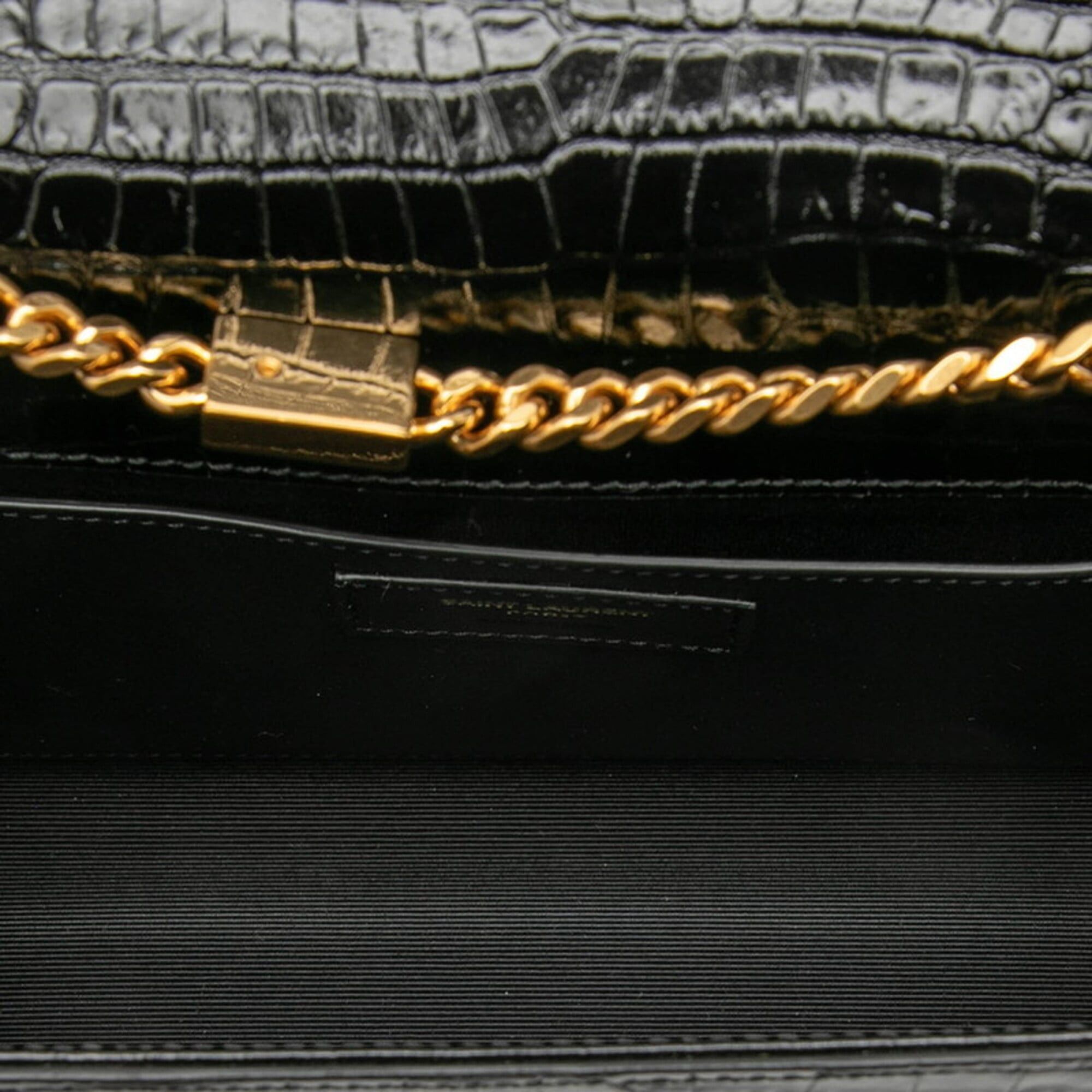 Saint Laurent Paris Saint Laurent YSL Logo Kate Tassel Medium Crossbody Chain Shoulder Bag, Black Leather, Women's SAINT LAURENT Size ONE SIZE - 4 Thumbnail