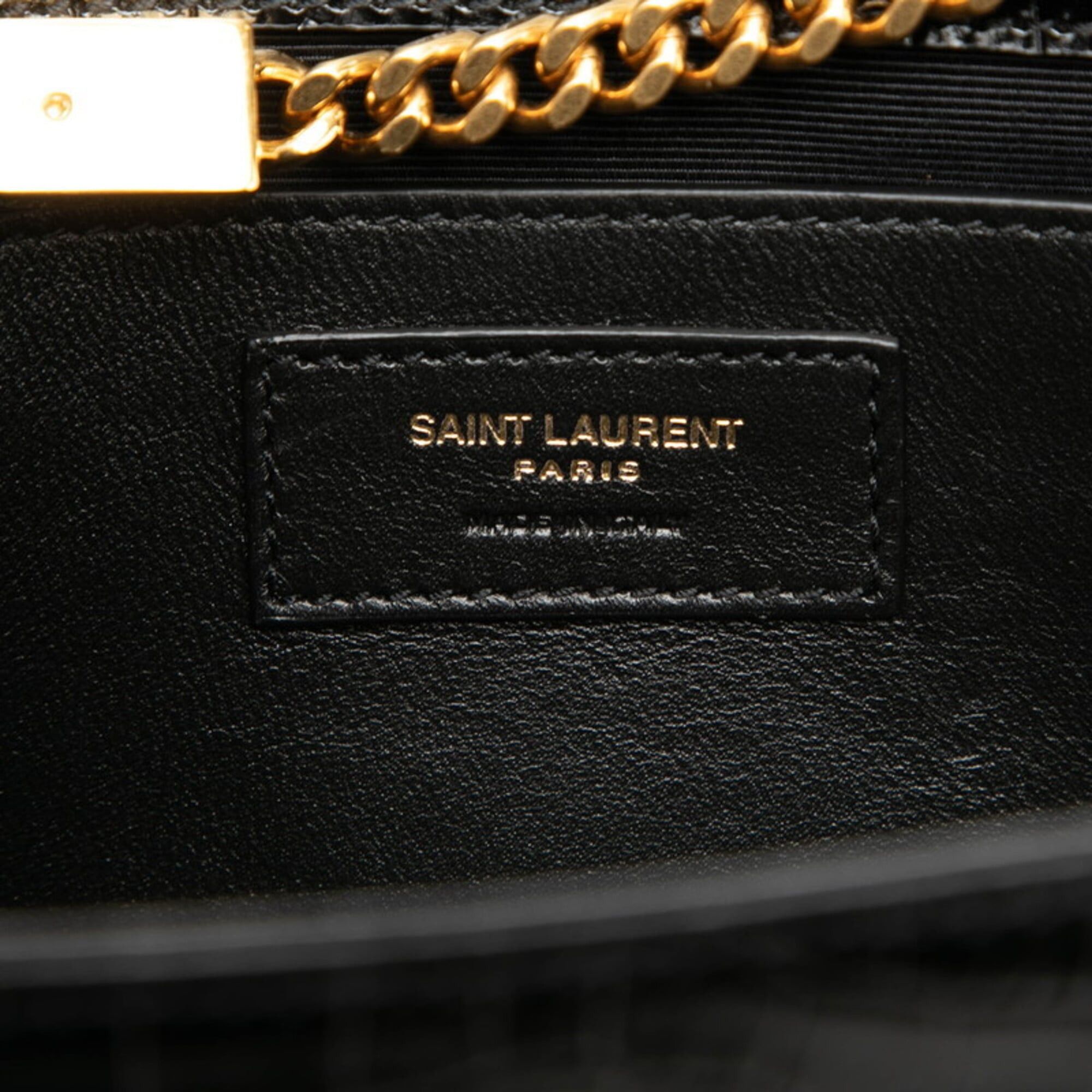 Saint Laurent Paris Saint Laurent YSL Logo Kate Tassel Medium Crossbody Chain Shoulder Bag, Black Leather, Women's SAINT LAURENT Size ONE SIZE - 5 Thumbnail