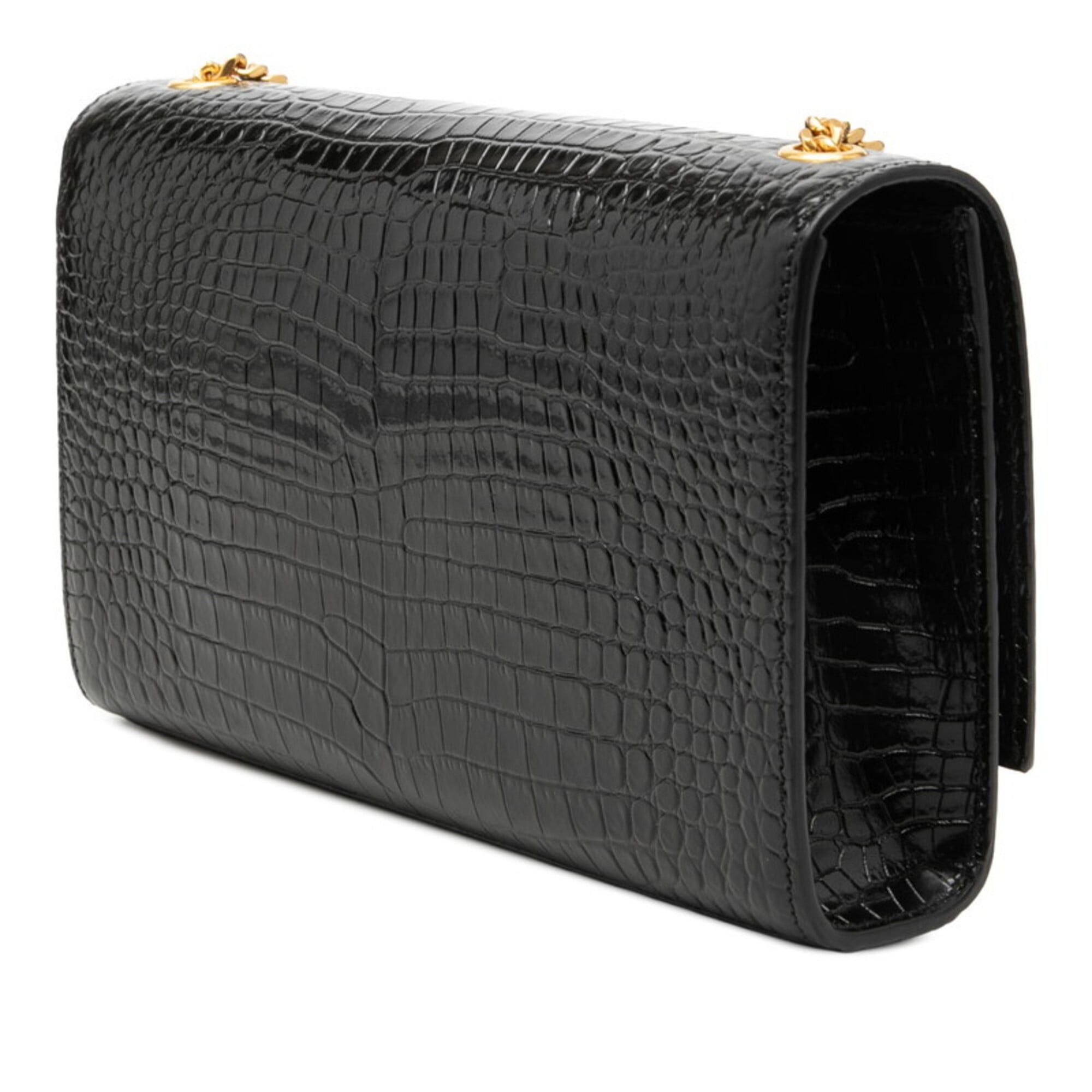 Saint Laurent Paris Saint Laurent YSL Logo Kate Tassel Medium Crossbody Chain Shoulder Bag, Black Leather, Women's SAINT LAURENT Size ONE SIZE - 2 Thumbnail