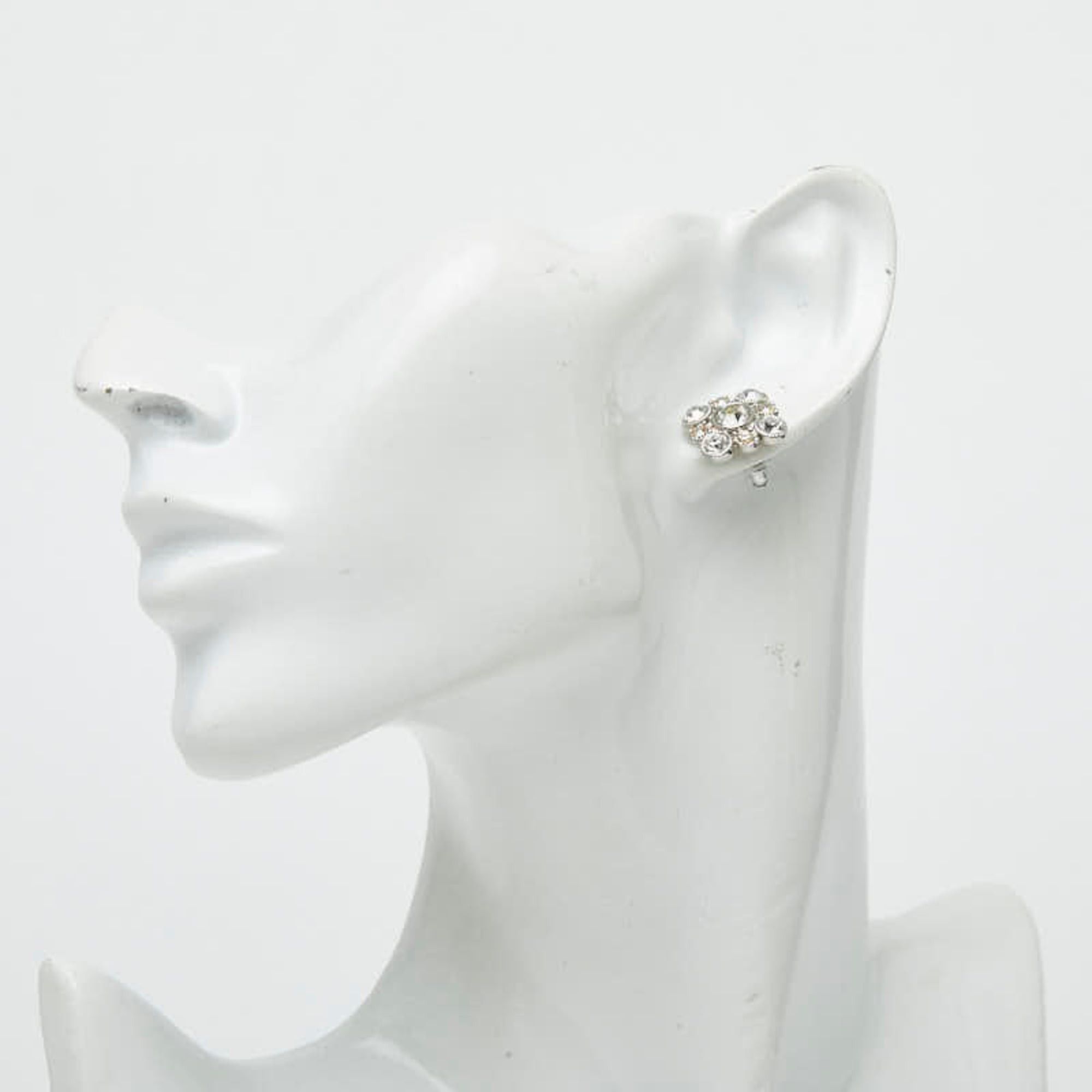 Chanel Chanel Stud Earrings A13V Silver Metal Bijou Women's CHANEL Size ONE SIZE - 5 Thumbnail