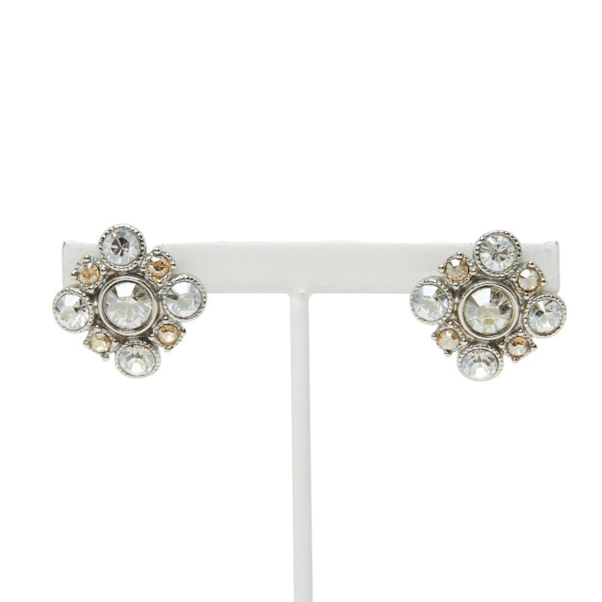 Chanel Chanel Stud Earrings A13V Silver Metal Bijou Women's CHANEL Size ONE SIZE - 2 Thumbnail