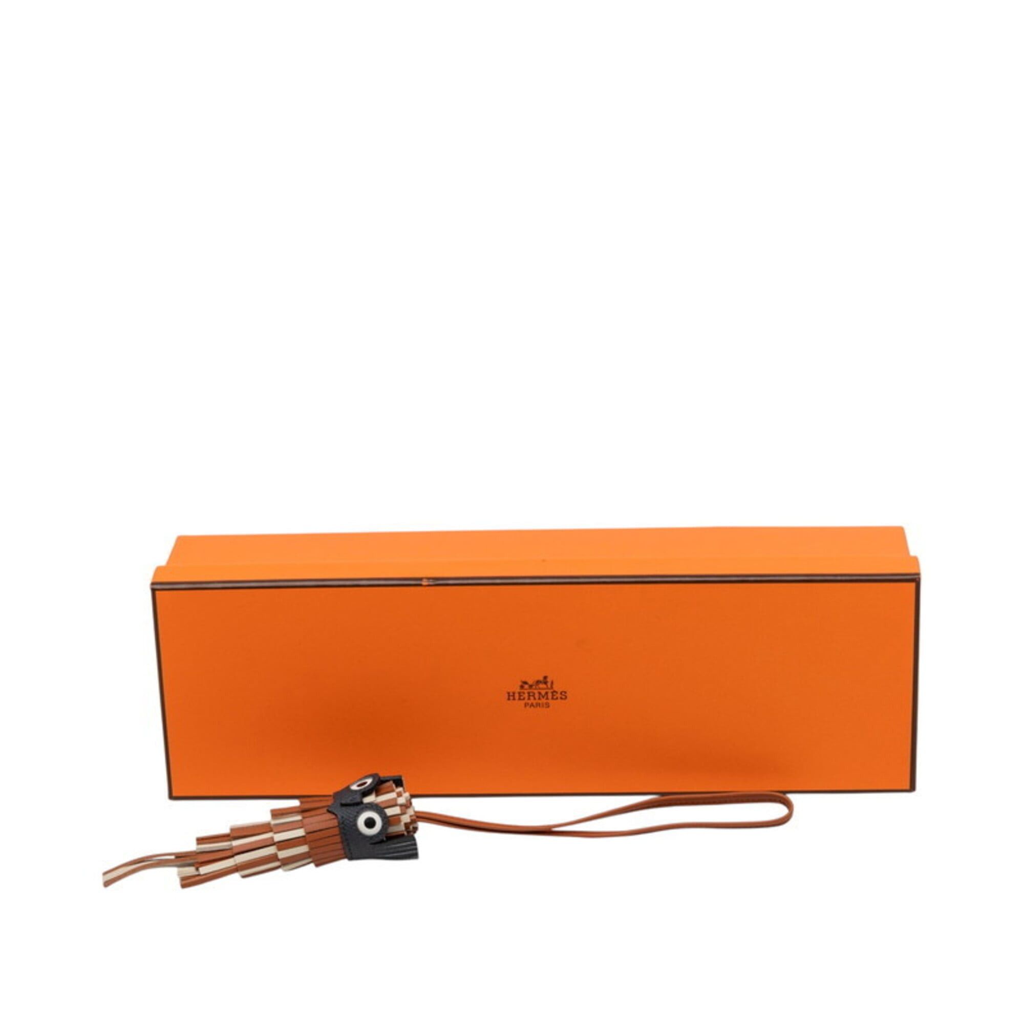 Hermes Hermes Chouette Owl Accessory Bag Charm Keychain Gold Grimisti Nata Agneau Milo Swift Epsom Leather Women's HERMES Size ONE SIZE - 5 Thumbnail