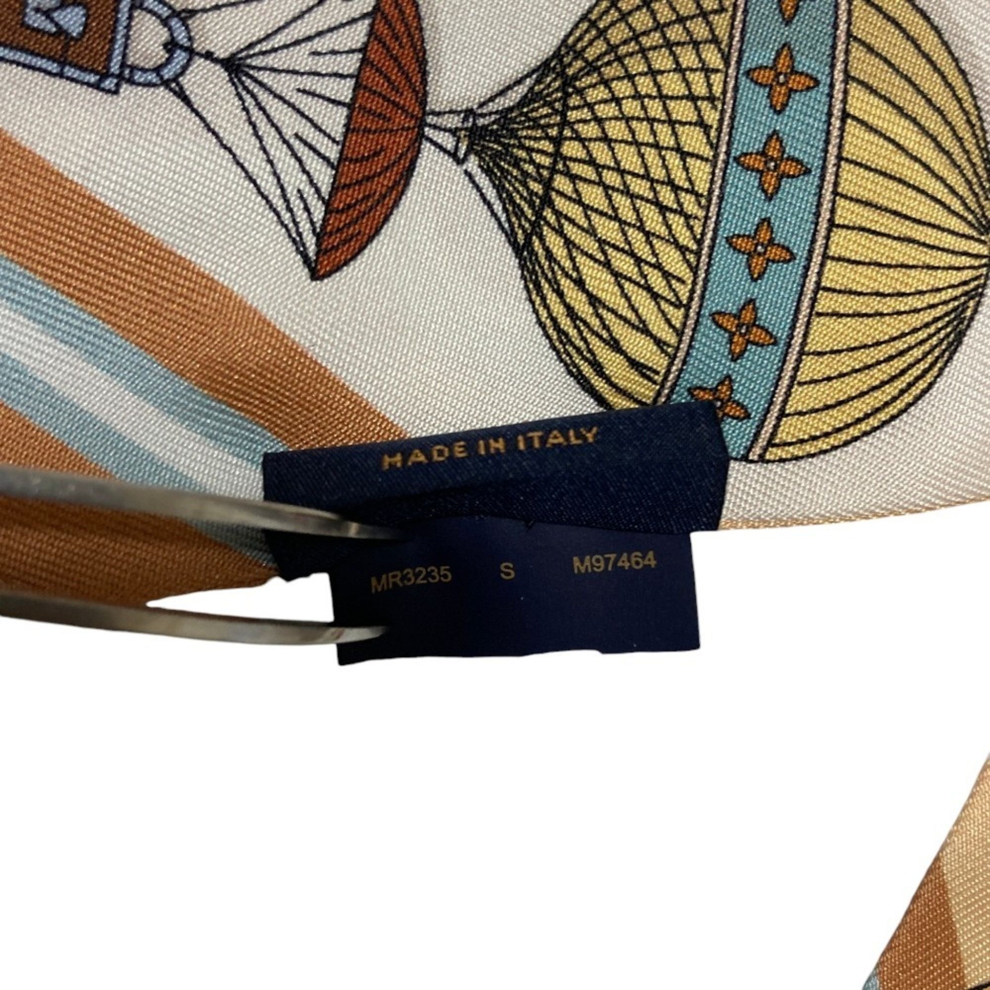 Louis Vuitton Louis Vuitton Bandeau BB From the Cloud Silk Scarf M97464 Size S Beige Multicolor Women's Size ONE SIZE - 7 Thumbnail