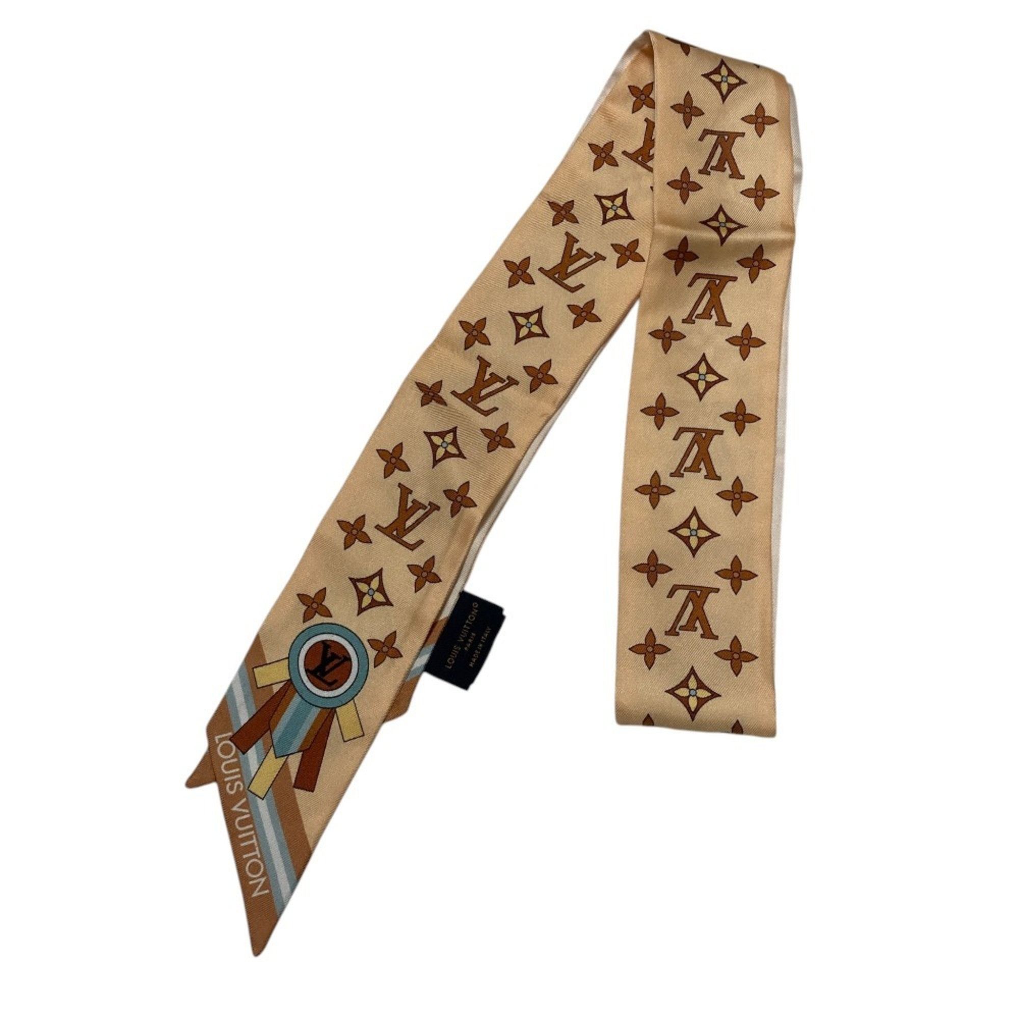 Louis Vuitton Louis Vuitton Bandeau BB From the Cloud Silk Scarf M97464 Size S Beige Multicolor Women's Size ONE SIZE - 2 Thumbnail