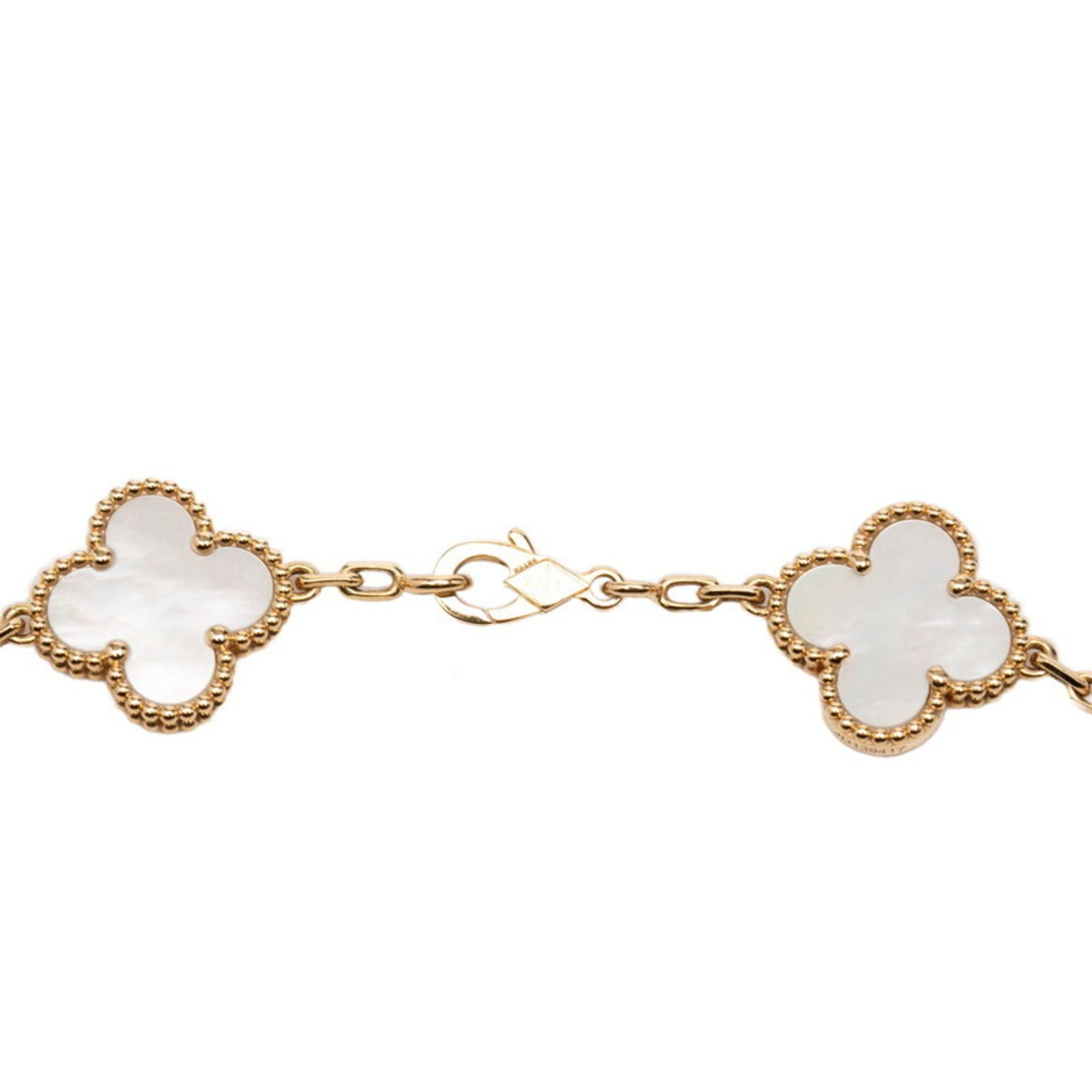Van Cleef & Arpels Van Cleef & Arpels Vintage Alhambra Bracelet VCARA41800 18KYG Yellow Gold Mother-of-Pearl Women's Size ONE SIZE - 4 Thumbnail