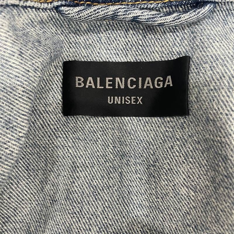 Balenciaga Balenciaga Logo Print Denim Jacket Size S Size US S / EU 44-46 / 1 - 3 Thumbnail