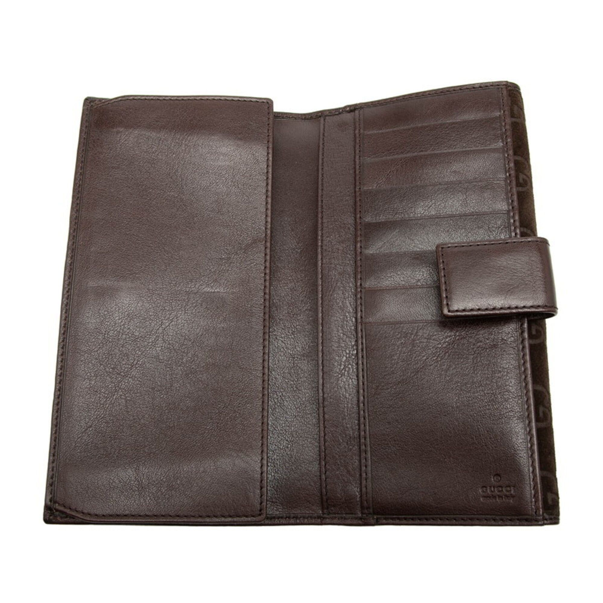 Gucci Gucci Horsebit Long Wallet 138040 Brown Suede Leather Women's GUCCI Size ONE SIZE - 4 Thumbnail