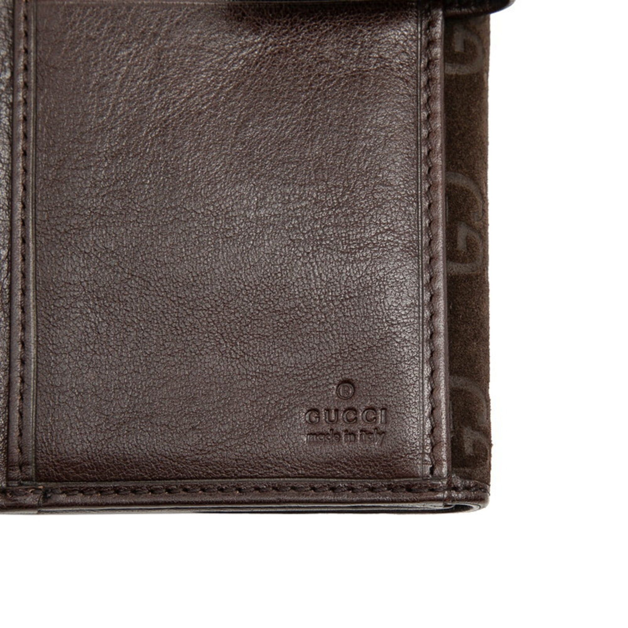 Gucci Gucci Horsebit Long Wallet 138040 Brown Suede Leather Women's GUCCI Size ONE SIZE - 6 Thumbnail