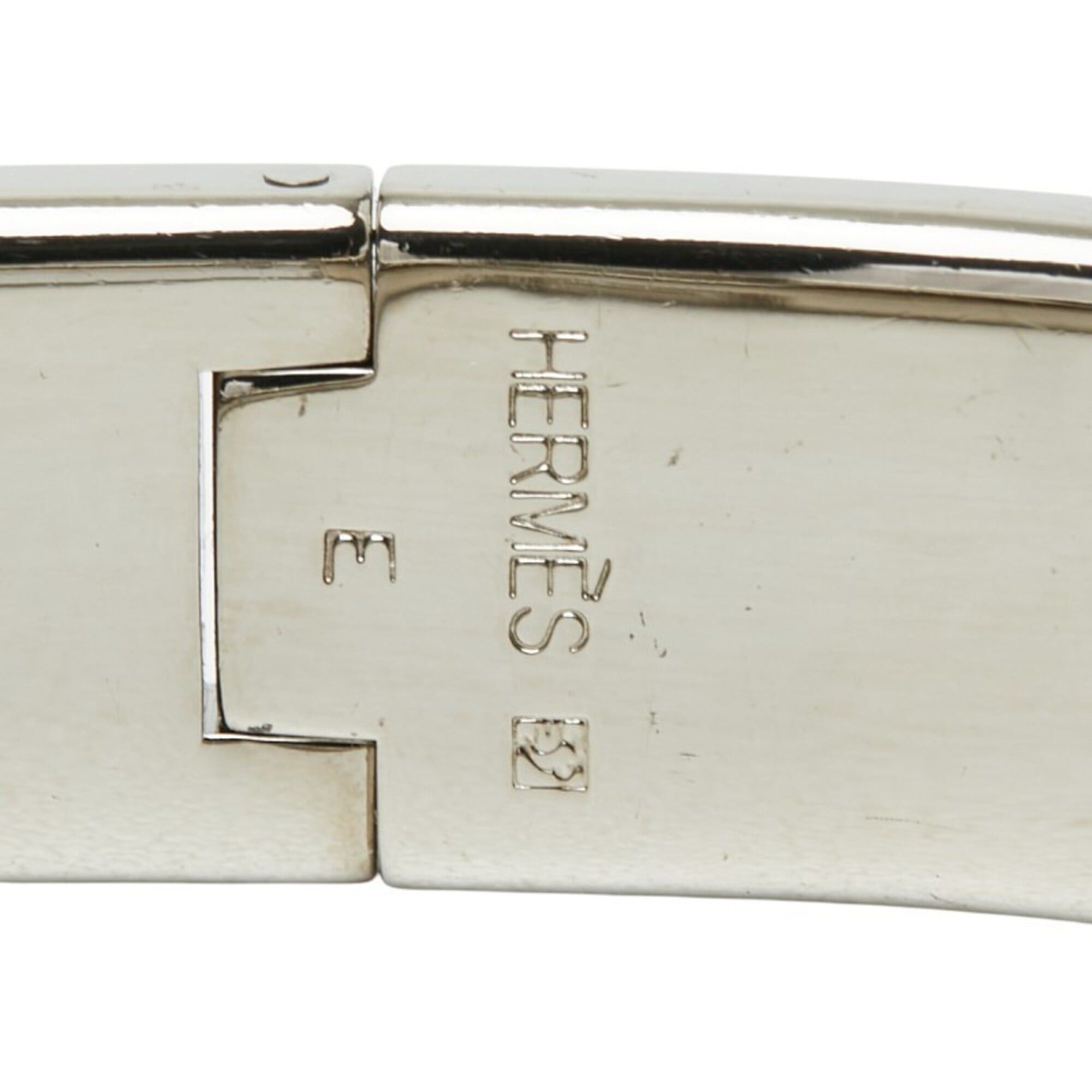 Hermes Hermes Click H GM Bracelet Bangle Silver Purple Metal Enamel Women's HERMES Size ONE SIZE - 5 Thumbnail