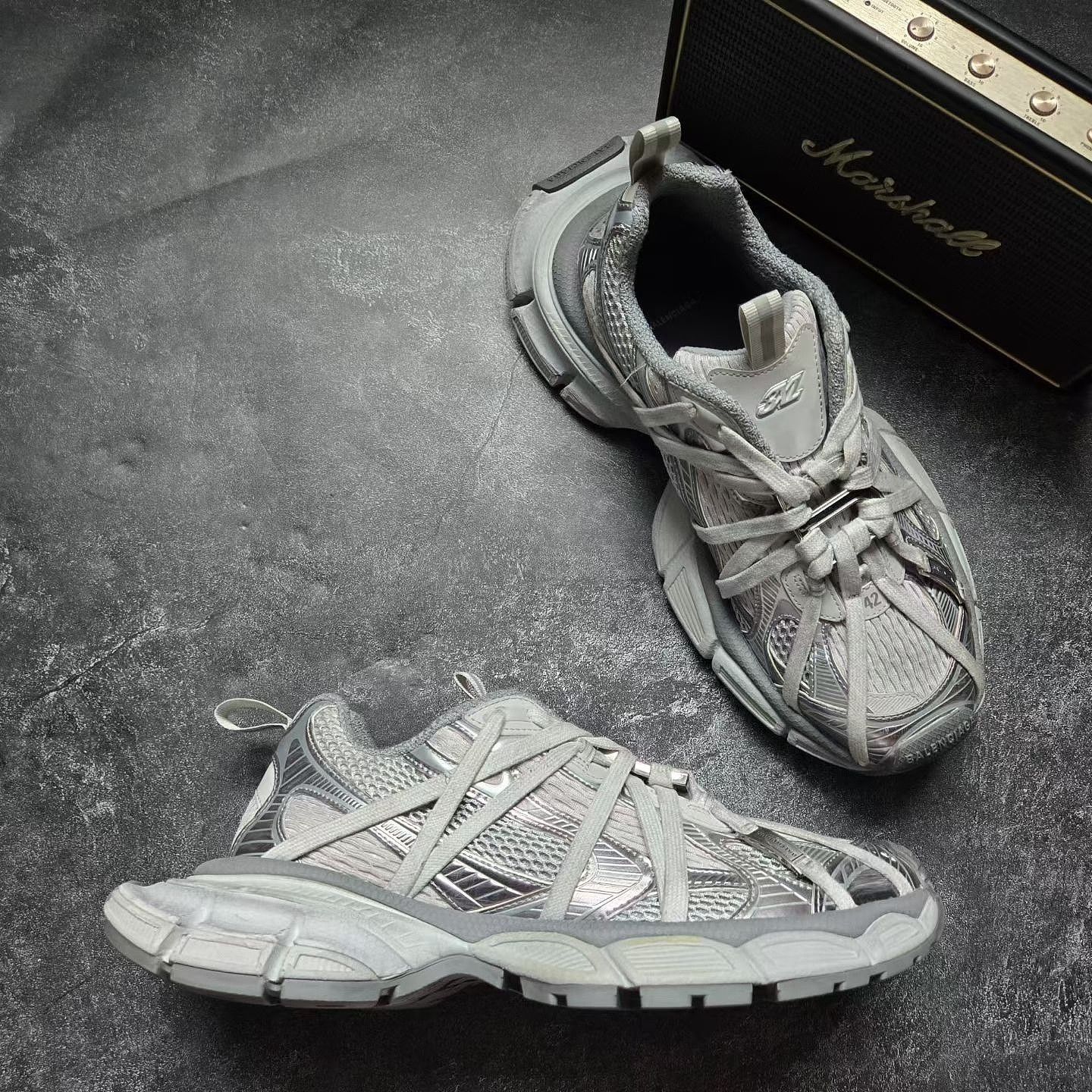 Balenciaga Balenciaga 3XL Low-Top Sneakers Gray Size 9 Size US 9 / EU 42 - 6 Thumbnail