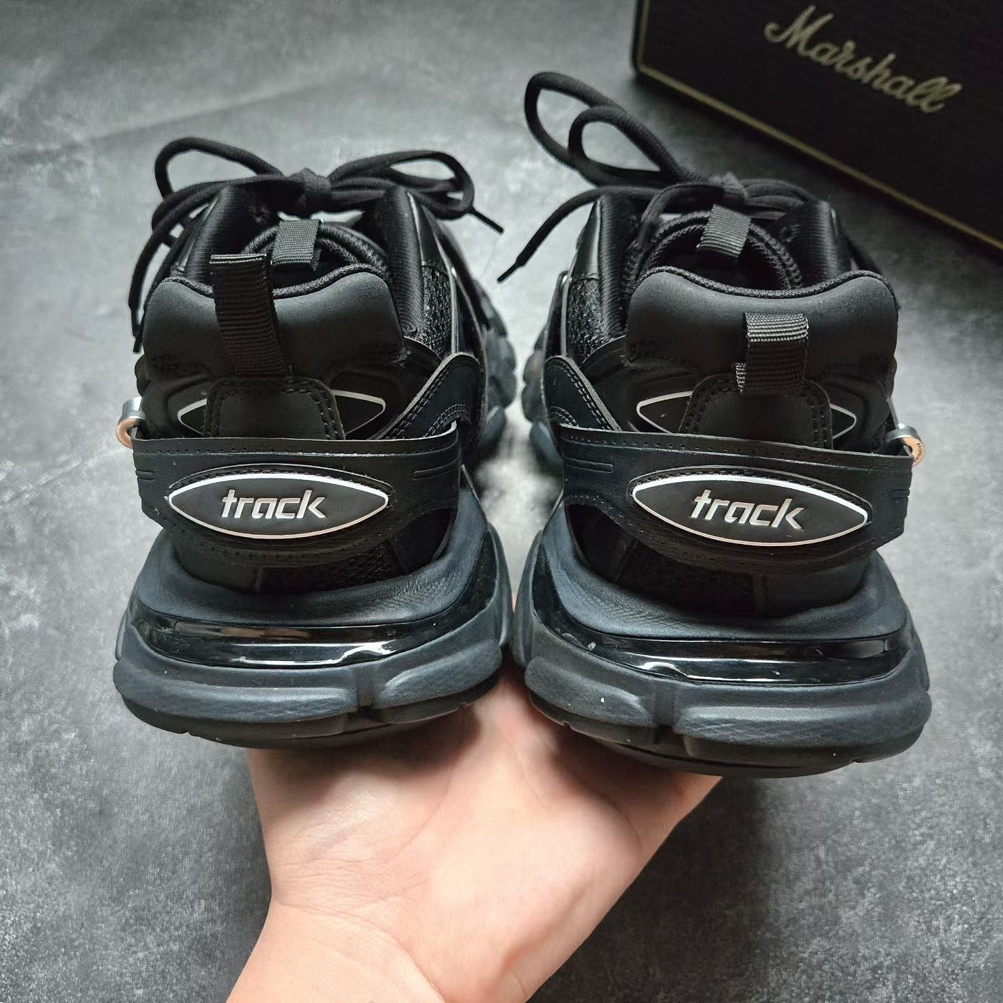 Balenciaga Balenciaga Track Piercing Sneakers Black Size US 10 / EU 43 Size US 10 / EU 43 - 3 Thumbnail
