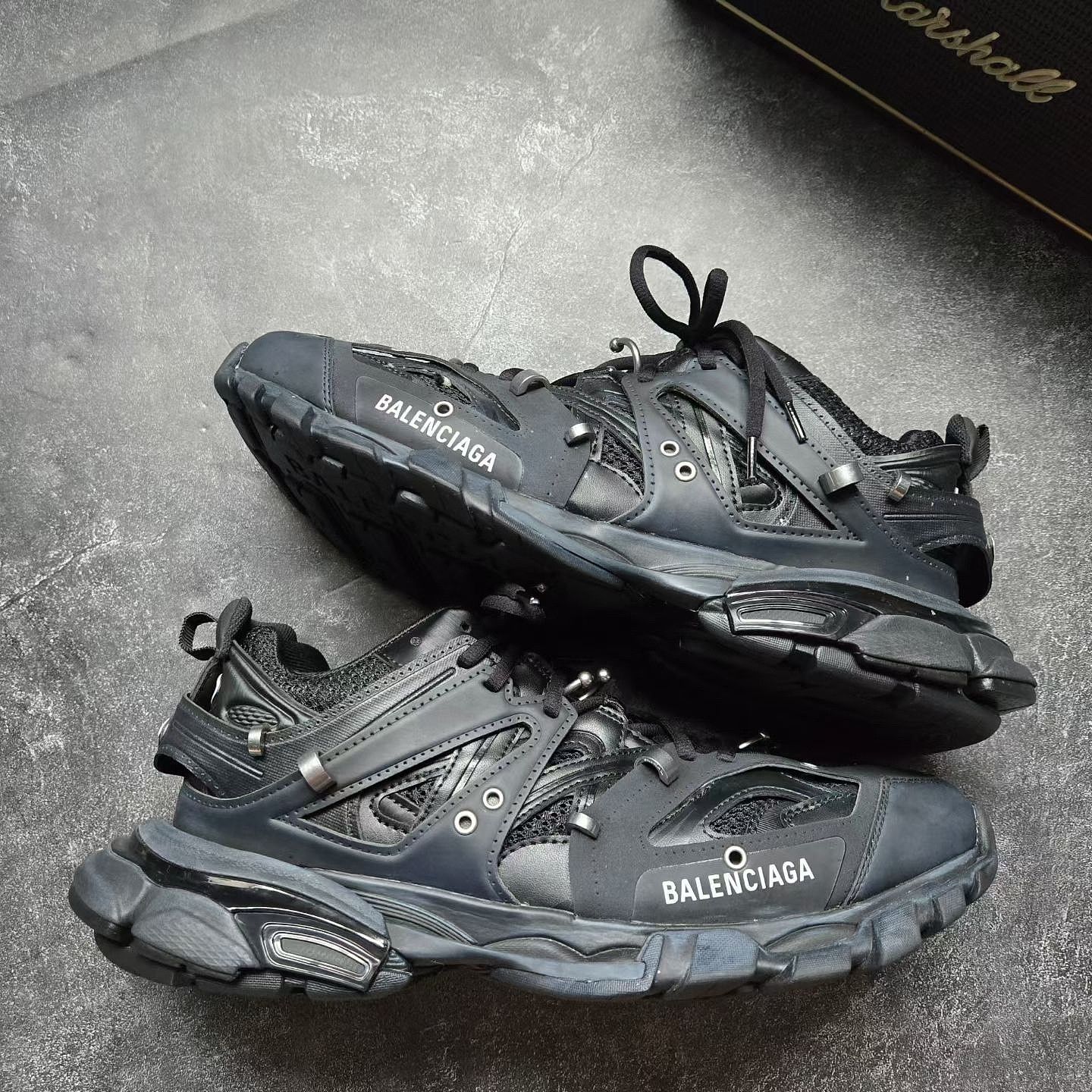 Balenciaga Balenciaga Track Piercing Sneakers Black Size US 10 / EU 43 Size US 10 / EU 43 - 8 Thumbnail