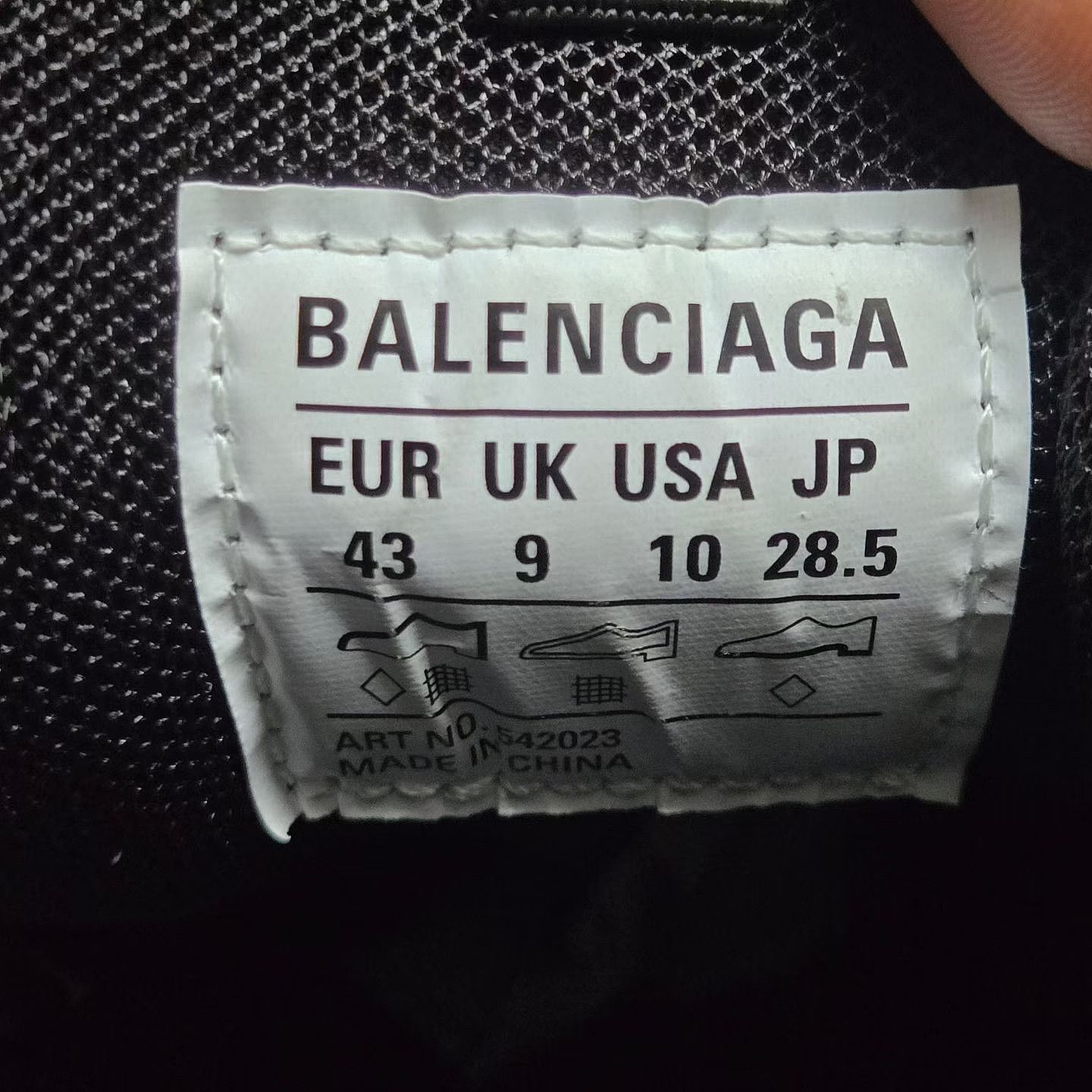 Balenciaga Balenciaga Track Piercing Sneakers Black Size US 10 / EU 43 Size US 10 / EU 43 - 5 Thumbnail