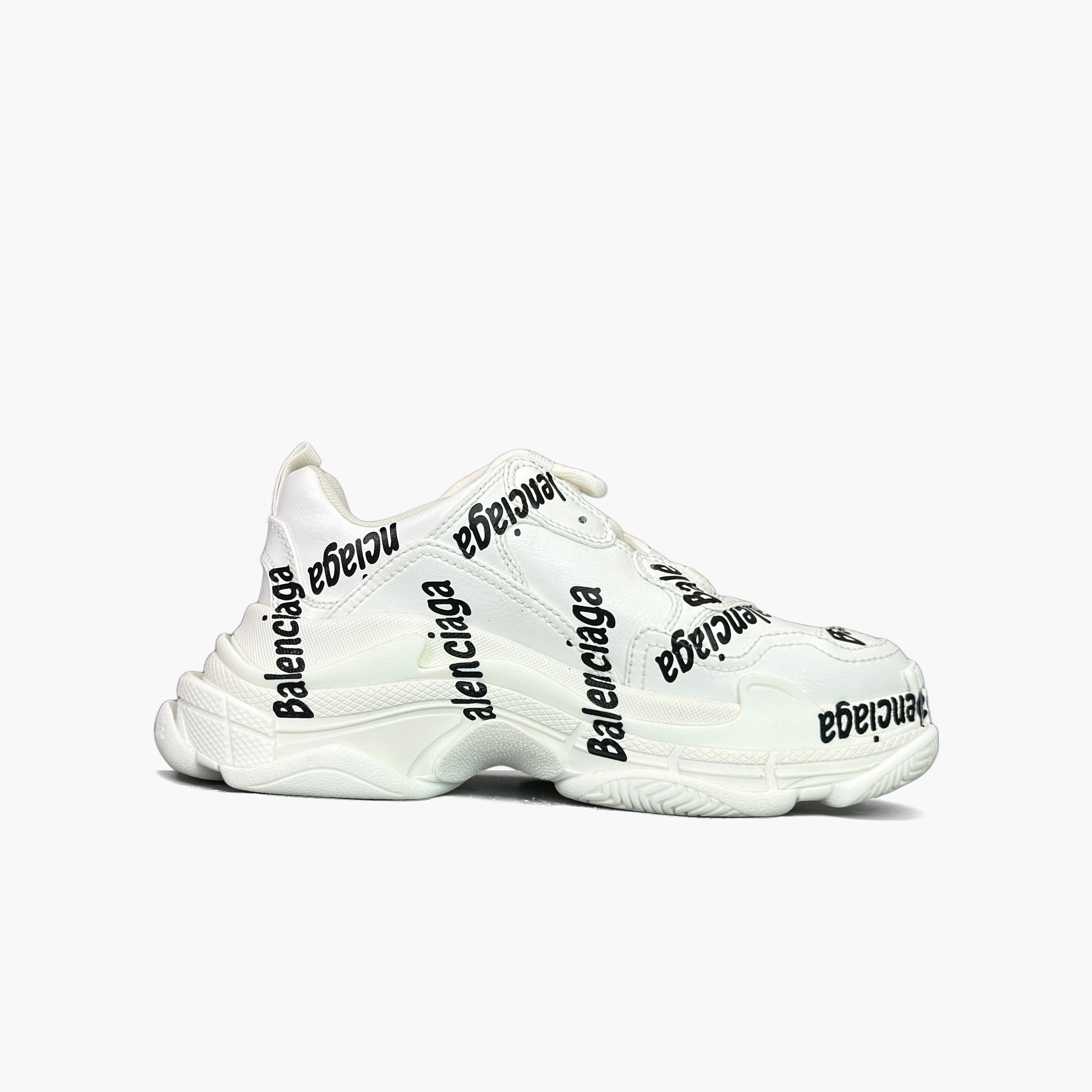 Balenciaga Balenciaga All-Over Logo Triple S Sneakers Size 37 Size US 7 / IT 37 - 2 Thumbnail