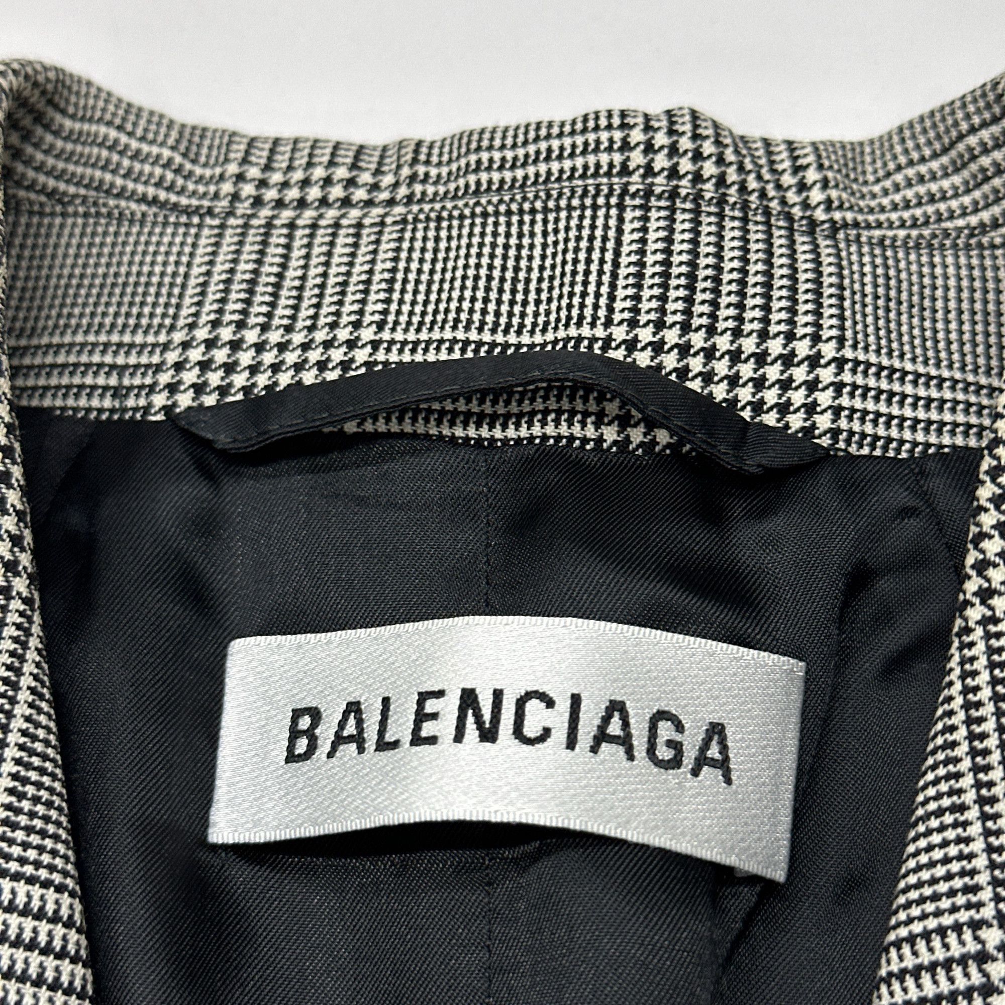 Balenciaga Balenciaga Glen Plaid Blazer Size 34 Size XS / US 0-2 / IT 36-38 - 4 Thumbnail