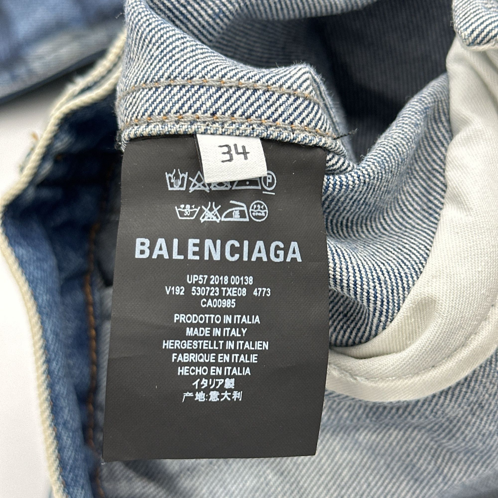 Balenciaga Balenciaga Graffiti Denim Jacket Size 34 Size XXS / US 00 / IT 34 - 3 Thumbnail