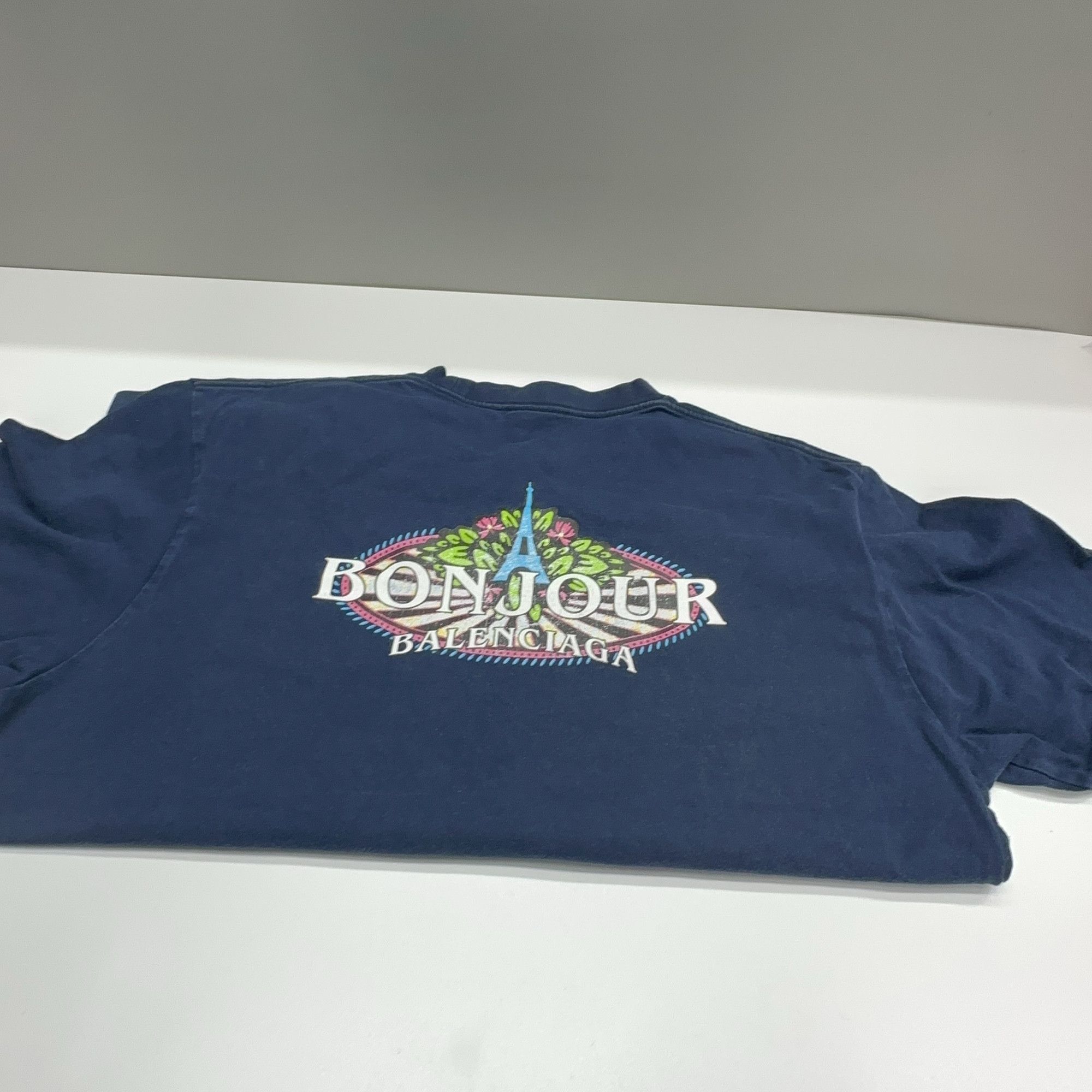 Balenciaga Balenciaga Bonjour Paris Graphic T-Shirt Size S Size US S / EU 44-46 / 1 - 13 Thumbnail