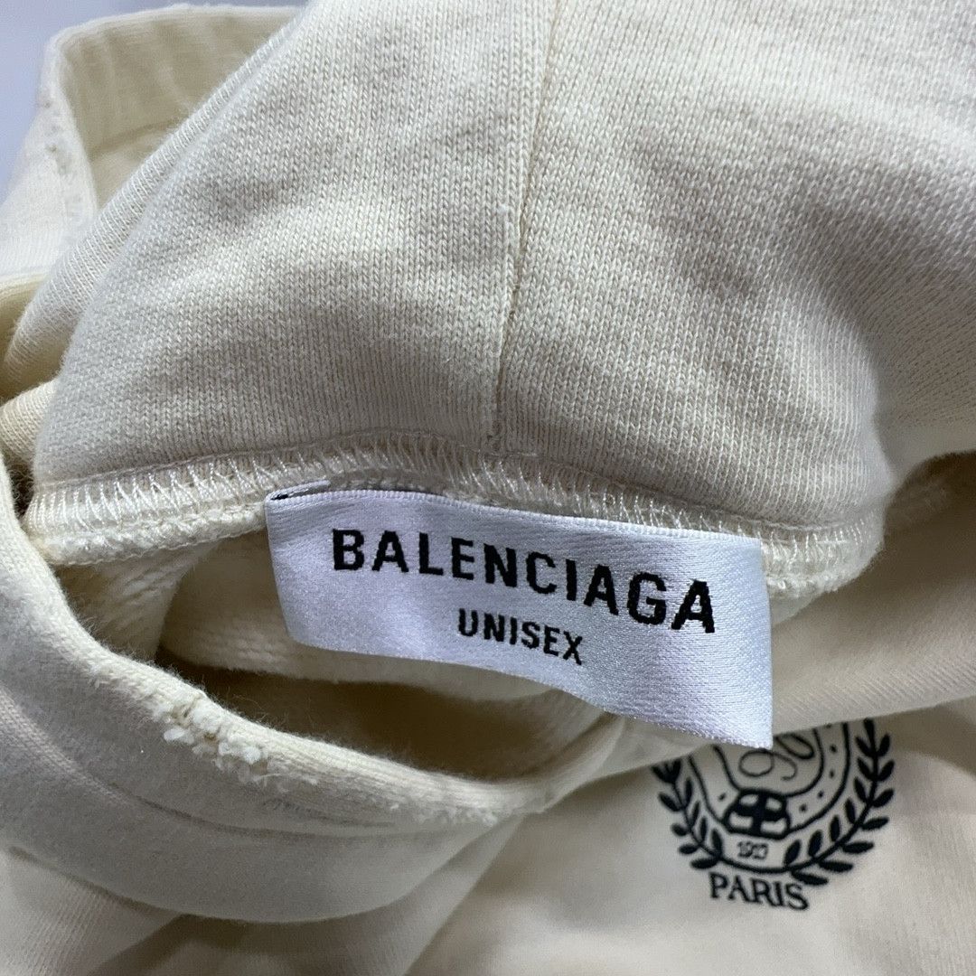 Balenciaga Balenciaga Crest Logo Hoodie Yellow Size S Size US S / EU 44-46 / 1 - 3 Thumbnail