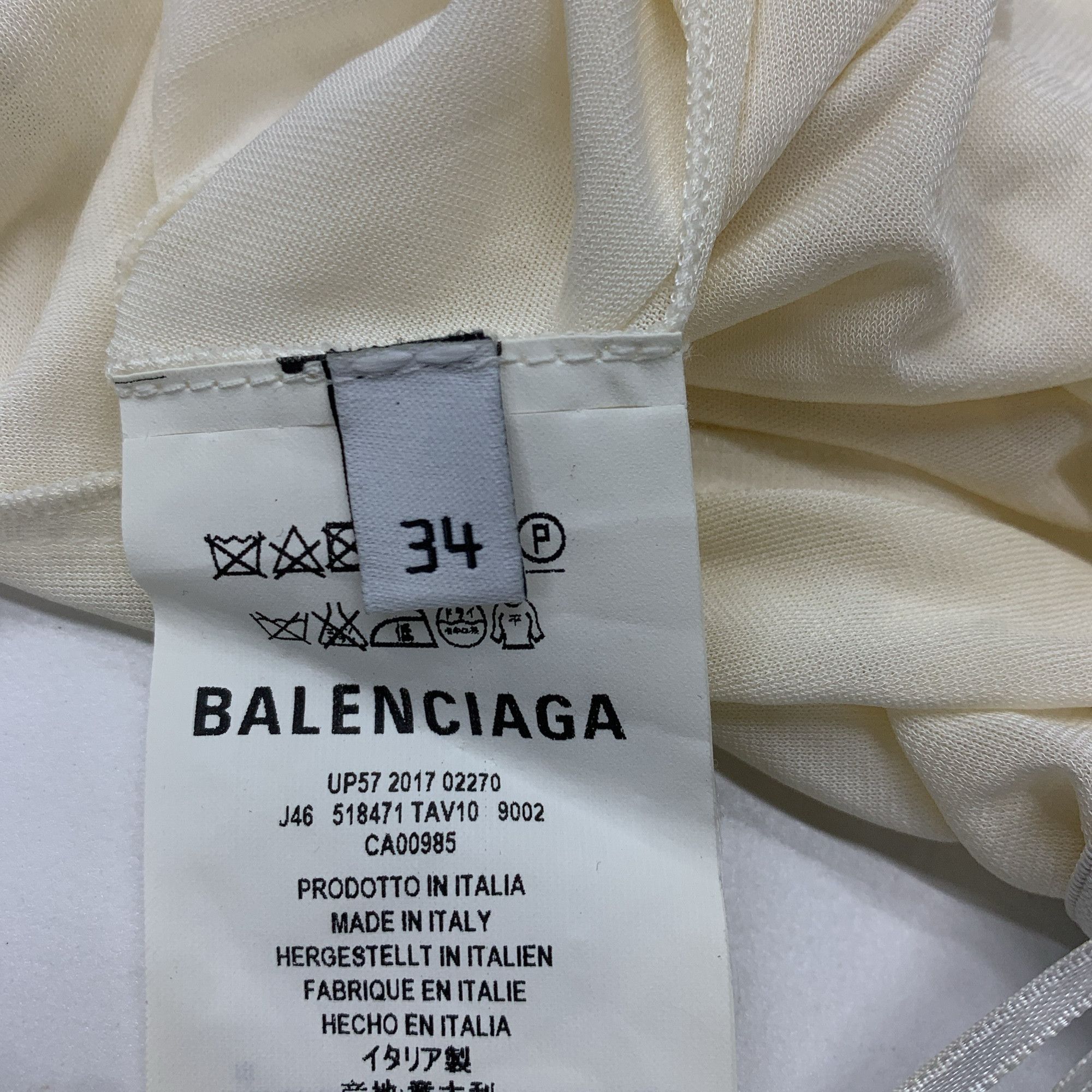 Balenciaga Balenciaga White Lace Trim Skirt Size 34 Size 24" / US 00 / IT 34 - 3 Thumbnail