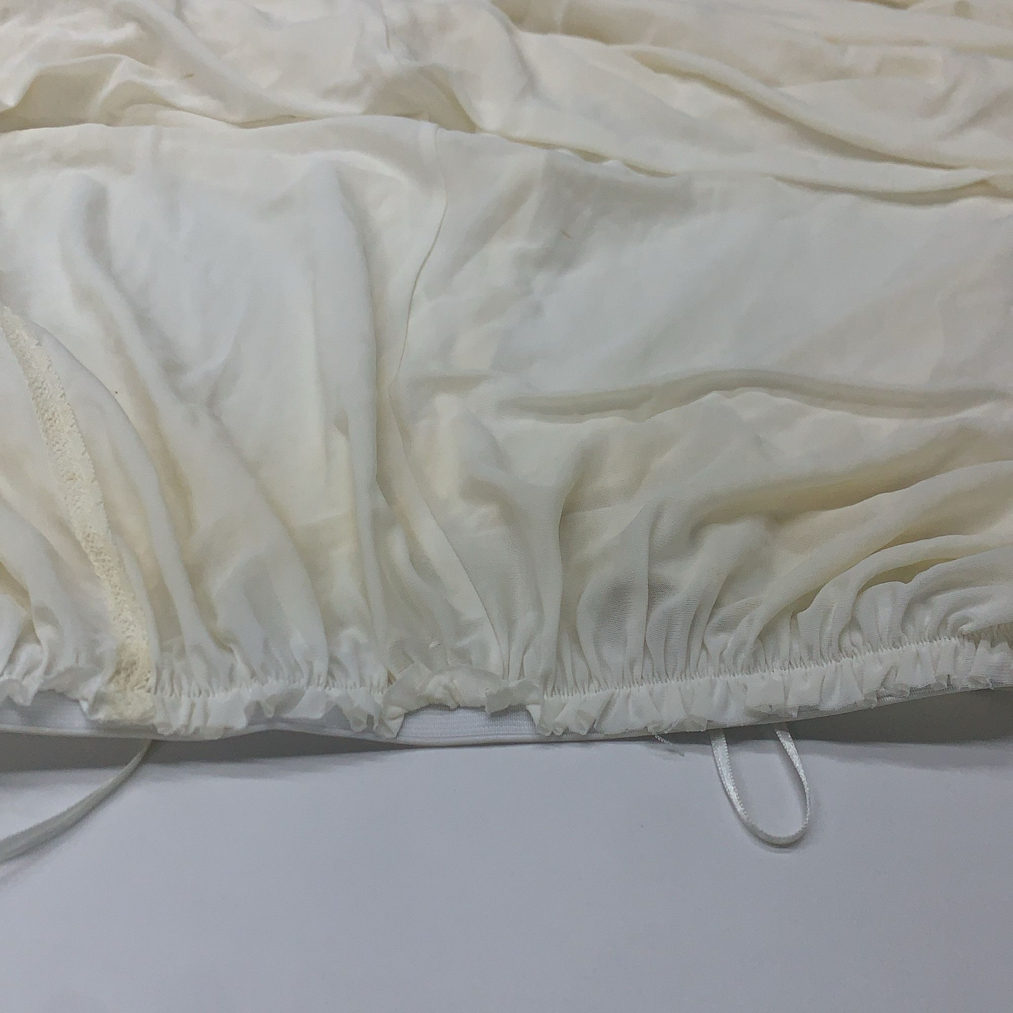 Balenciaga Balenciaga White Lace Trim Skirt Size 34 Size 24" / US 00 / IT 34 - 10 Thumbnail