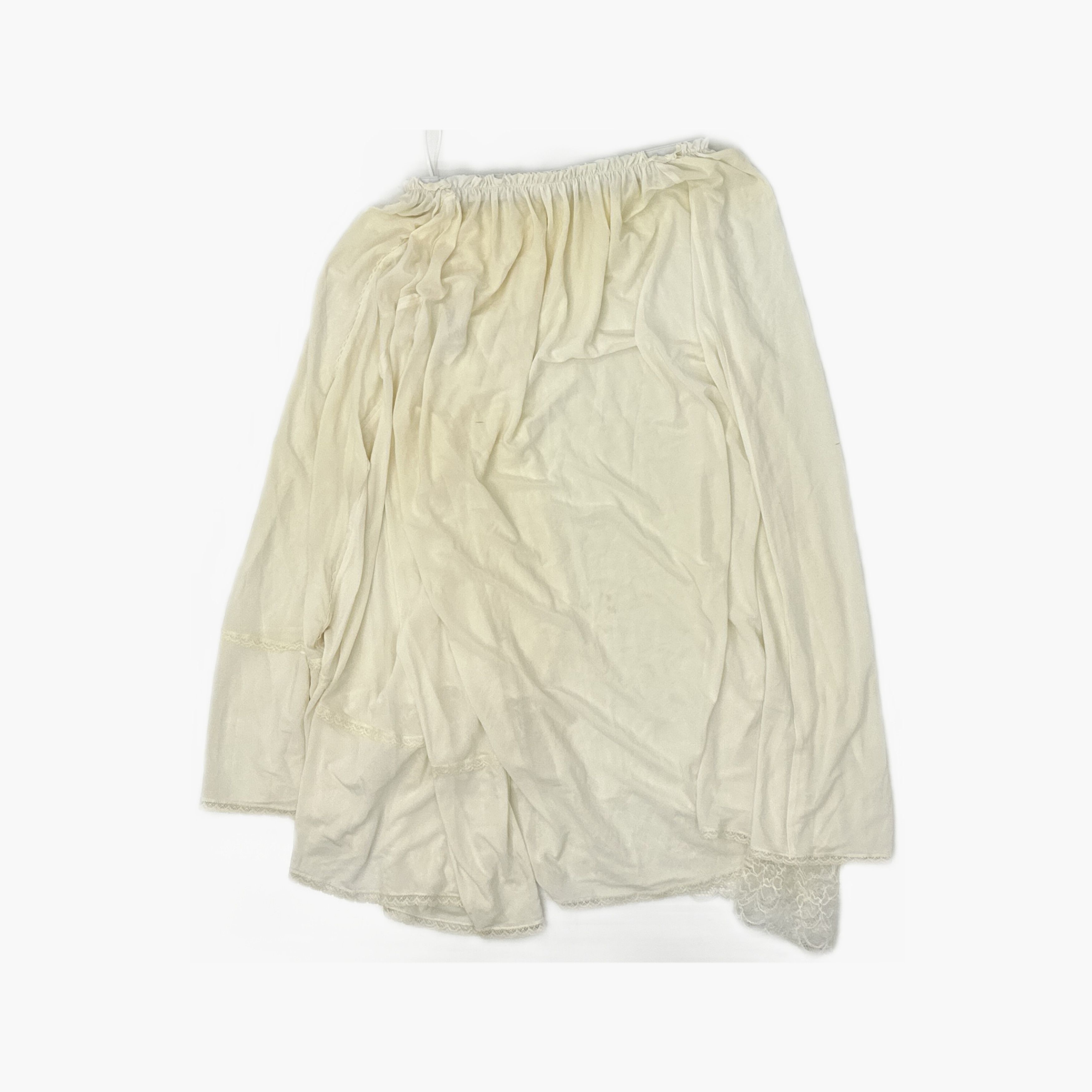 Balenciaga Balenciaga White Lace Trim Skirt Size 34 Size 24" / US 00 / IT 34 - 2 Thumbnail