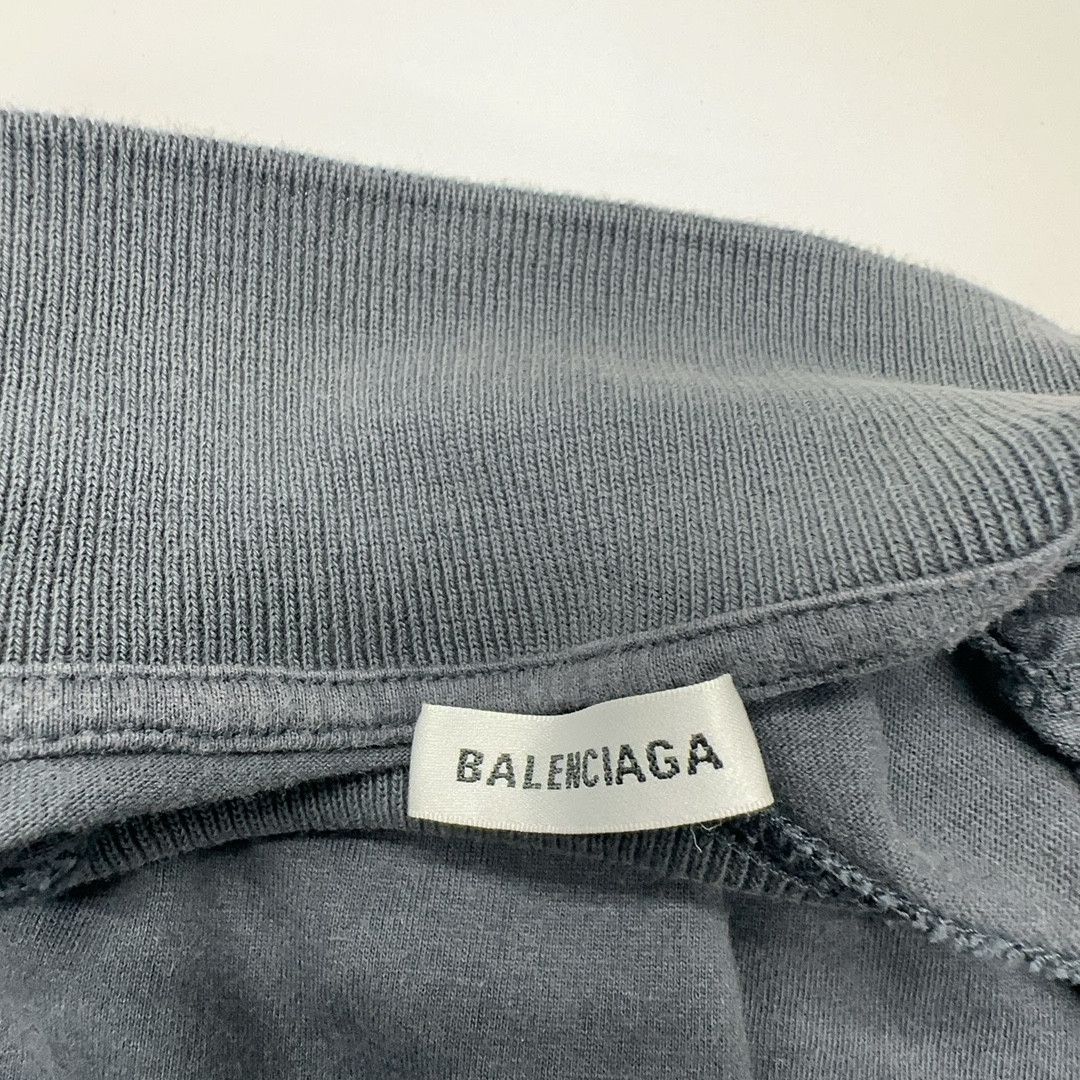 Balenciaga Balenciaga B Embroidery Mock Neck T-Shirt Size S Size US S / EU 44-46 / 1 - 4 Thumbnail