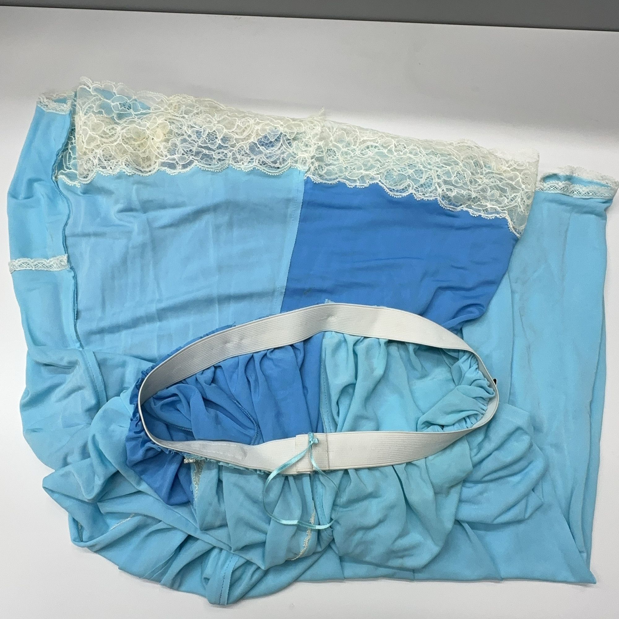 Balenciaga Balenciaga Blue Patchwork Midi Skirt Size 34 Size 24" / US 00 / IT 34 - 11 Thumbnail