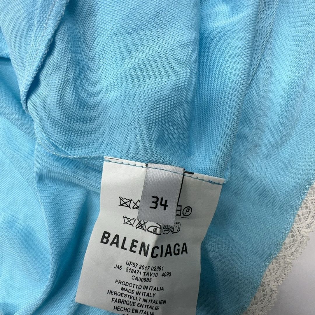 Balenciaga Balenciaga Blue Patchwork Midi Skirt Size 34 Size 24" / US 00 / IT 34 - 3 Thumbnail