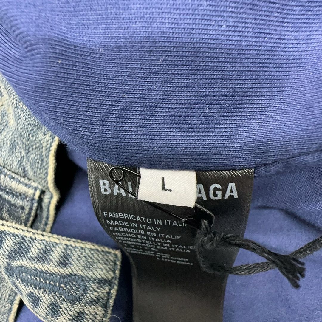 Balenciaga Balenciaga Hooded Denim Jacket Size L Size US L / EU 52-54 / 3 - 3 Thumbnail