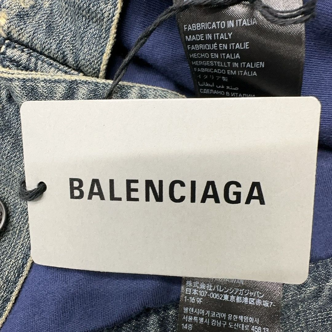 Balenciaga Balenciaga Hooded Denim Jacket Size L Size US L / EU 52-54 / 3 - 6 Thumbnail