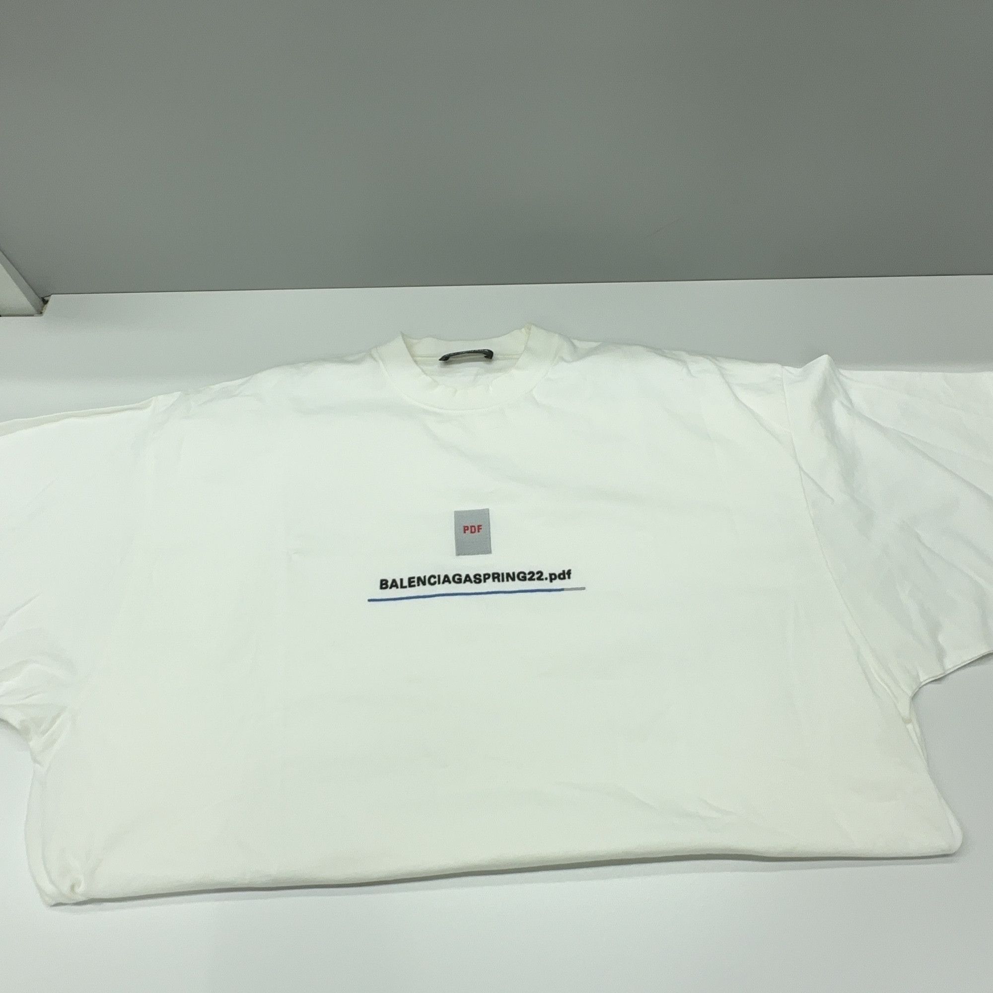 Balenciaga Balenciaga PDF Logo T-Shirt Size US M Size US M / EU 48-50 / 2 - 10 Thumbnail