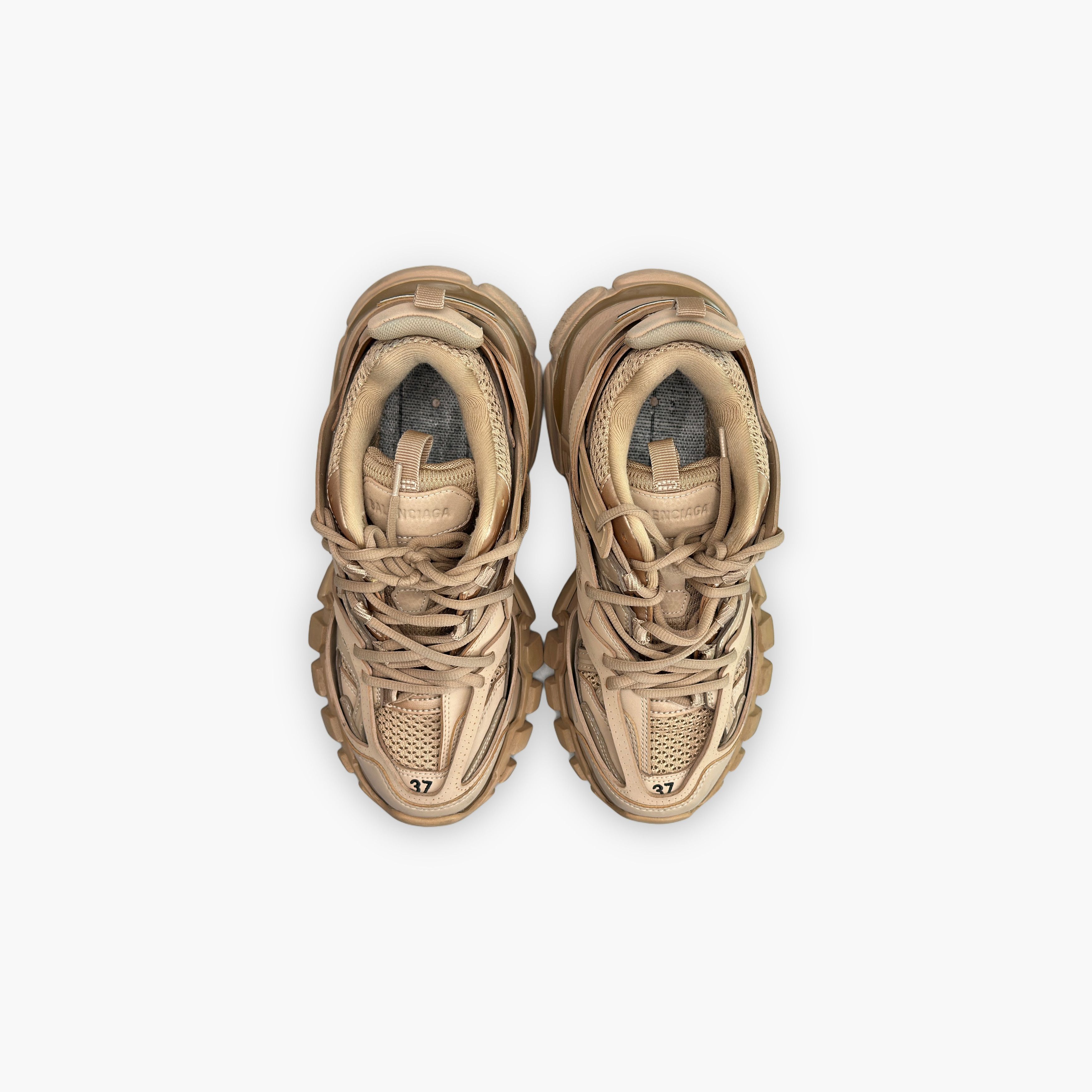 Balenciaga Balenciaga Beige Track Sneakers Size 37 Size US 7 / IT 37 - 9 Thumbnail