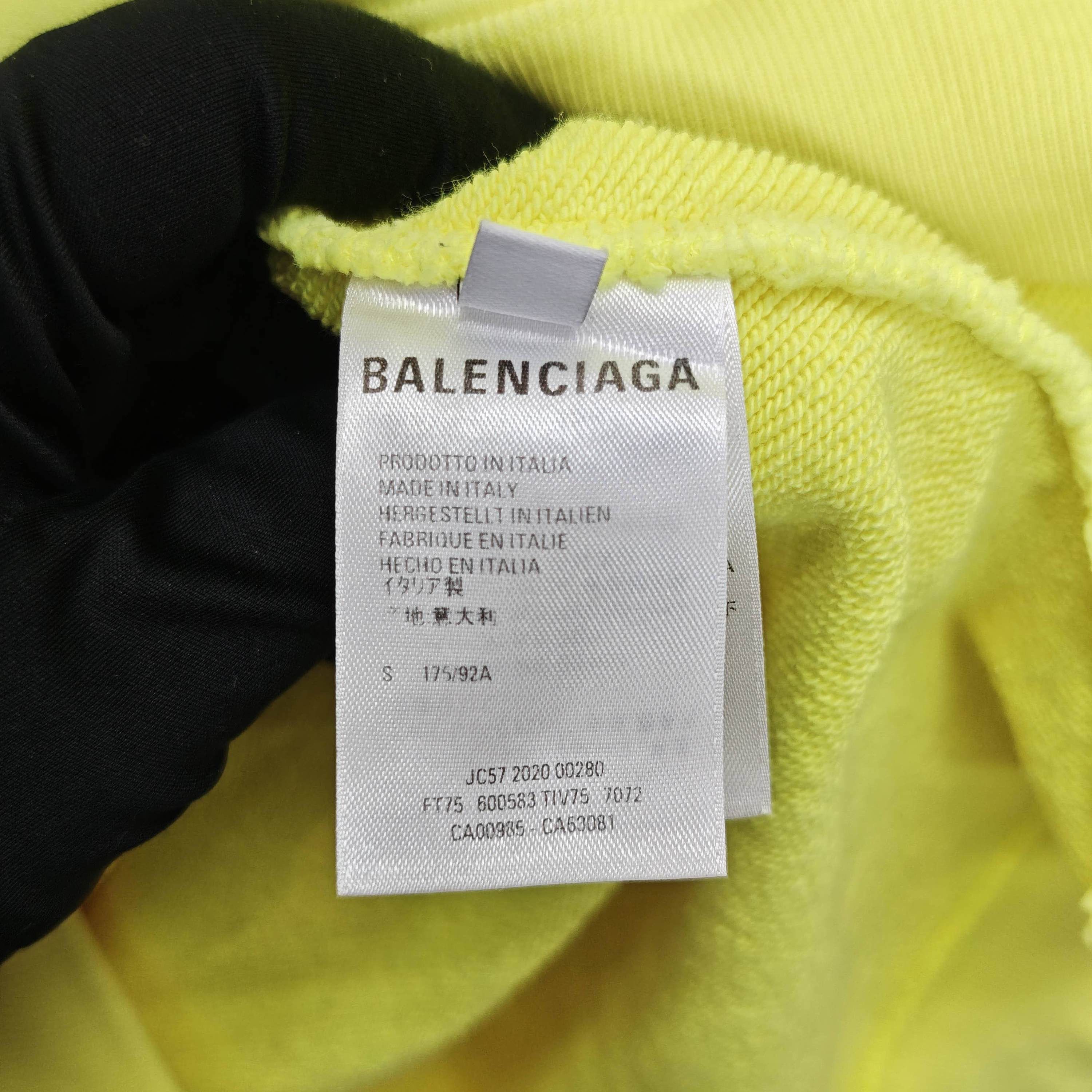 Balenciaga Balenciaga Crew Print Hoodie Size S Size US S / EU 44-46 / 1 - 4 Thumbnail
