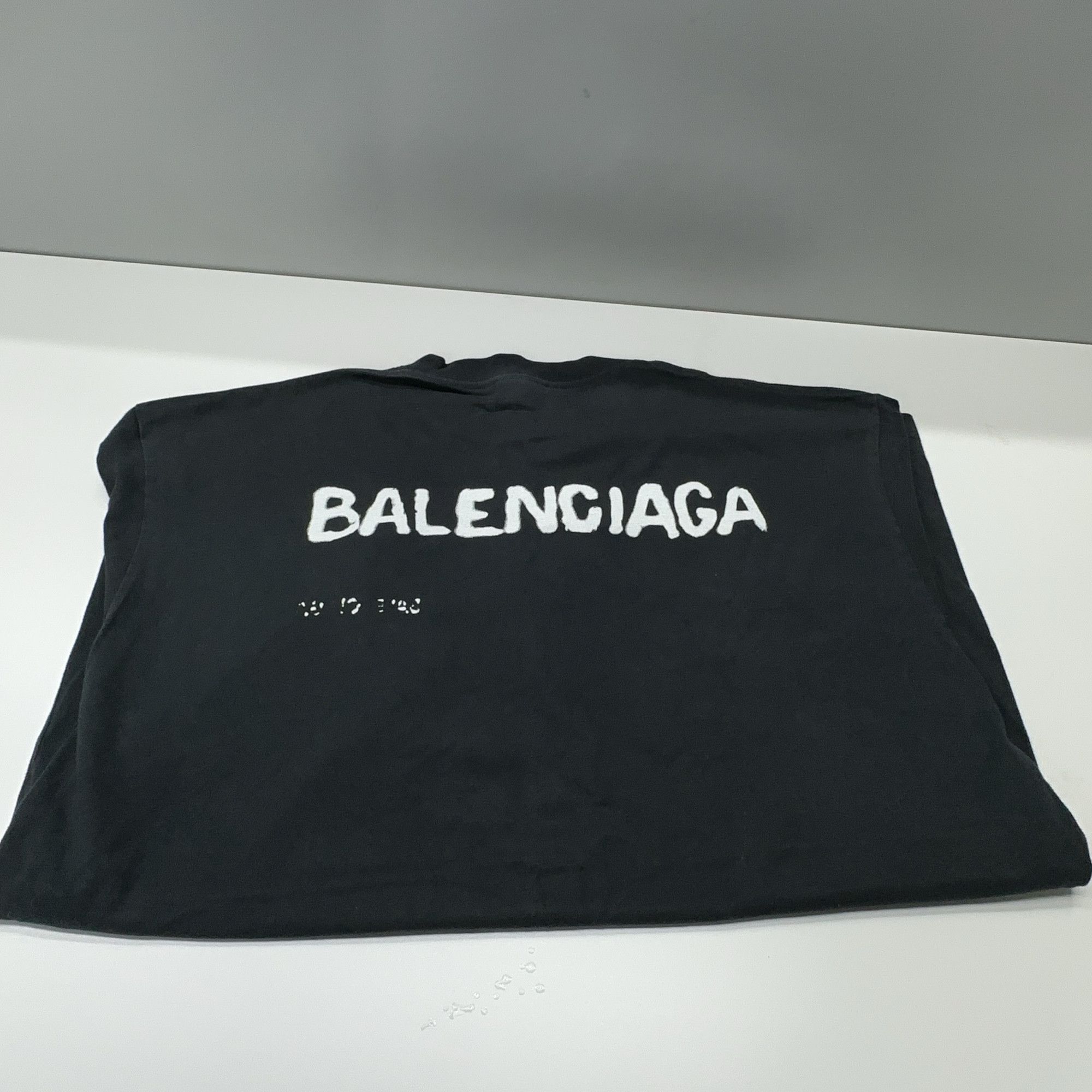 Balenciaga Balenciaga Logo Short Sleeve T-Shirt Size M Size US M / EU 48-50 / 2 - 11 Thumbnail