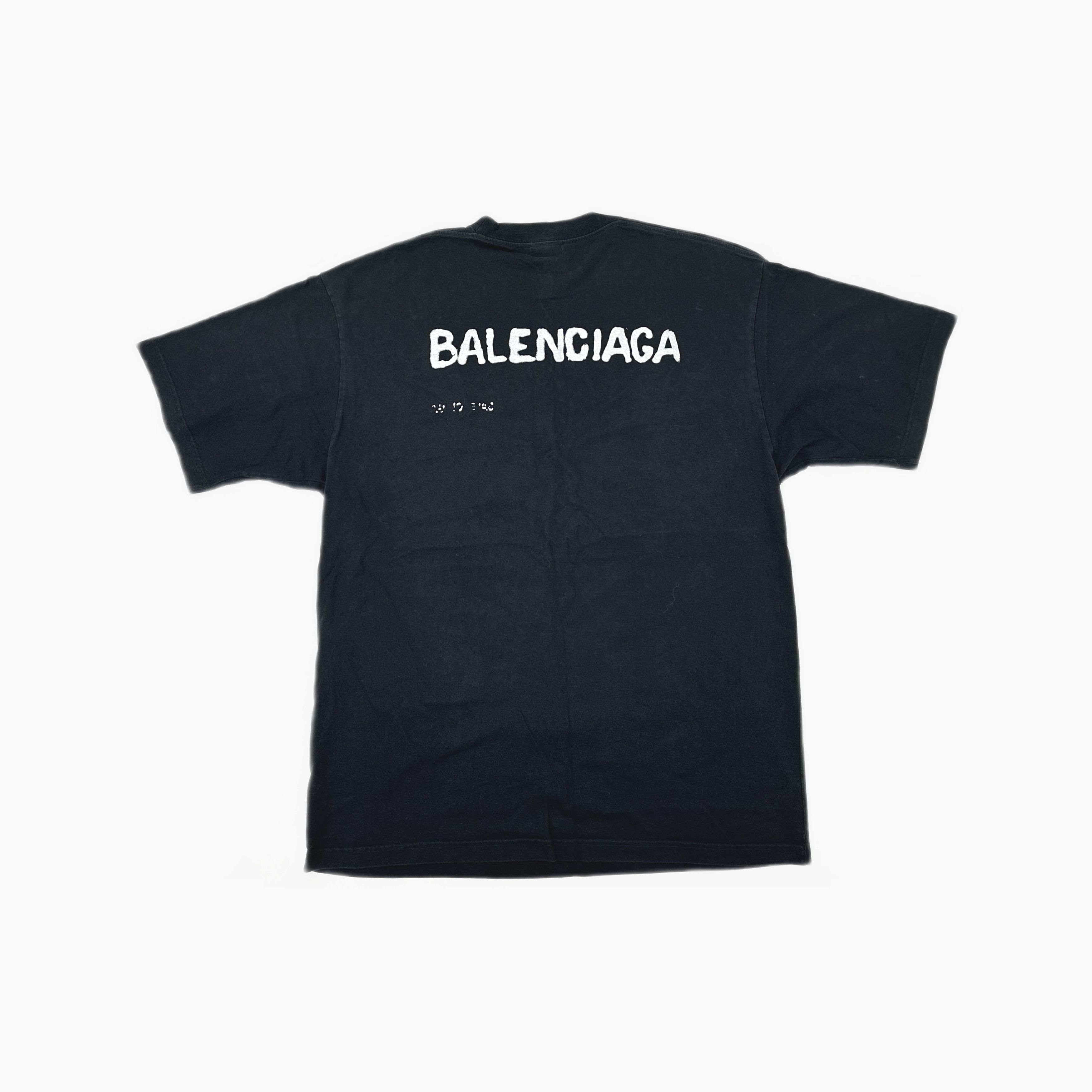 Balenciaga Balenciaga Logo Short Sleeve T-Shirt Size M Size US M / EU 48-50 / 2 - 2 Thumbnail