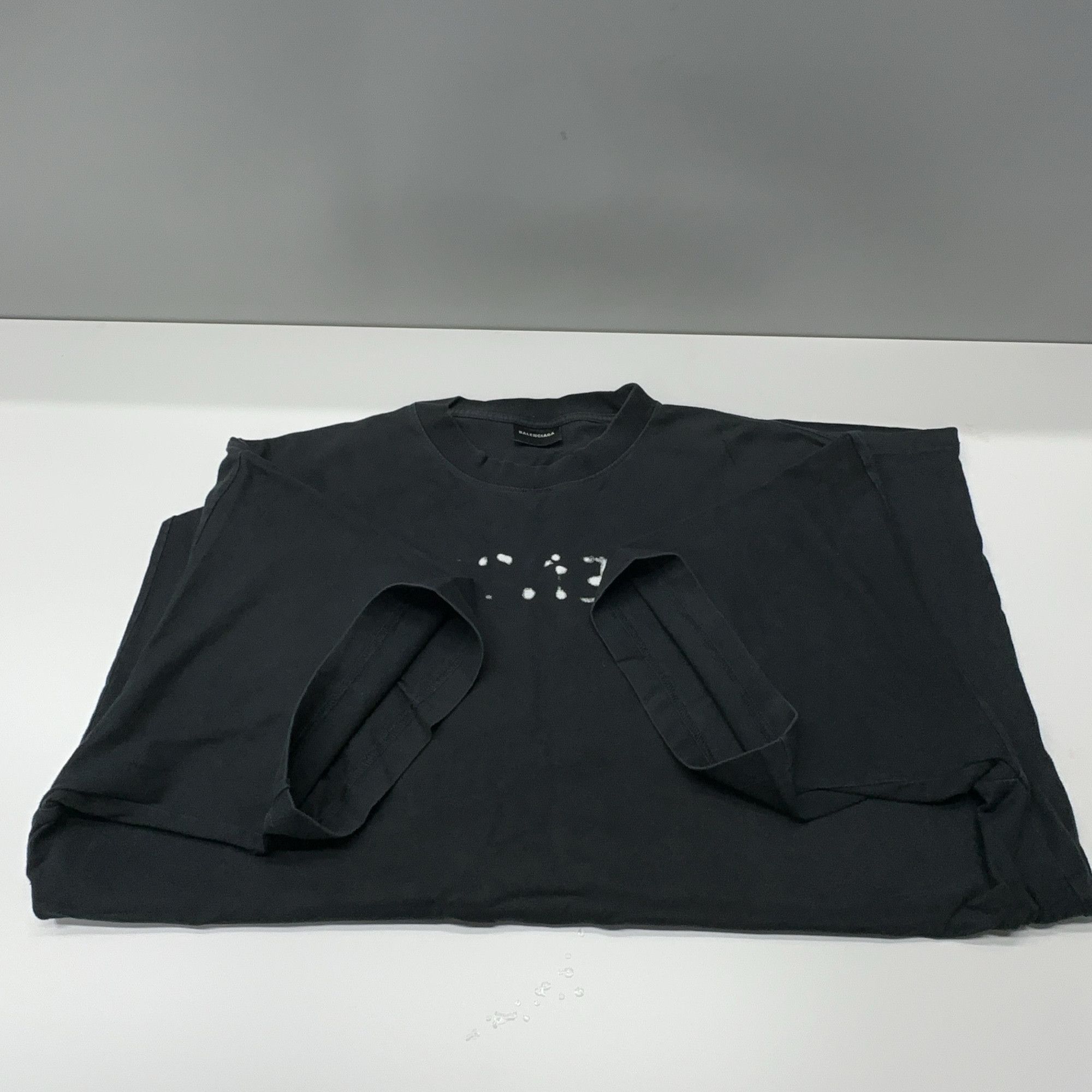 Balenciaga Balenciaga Logo Short Sleeve T-Shirt Size M Size US M / EU 48-50 / 2 - 8 Thumbnail