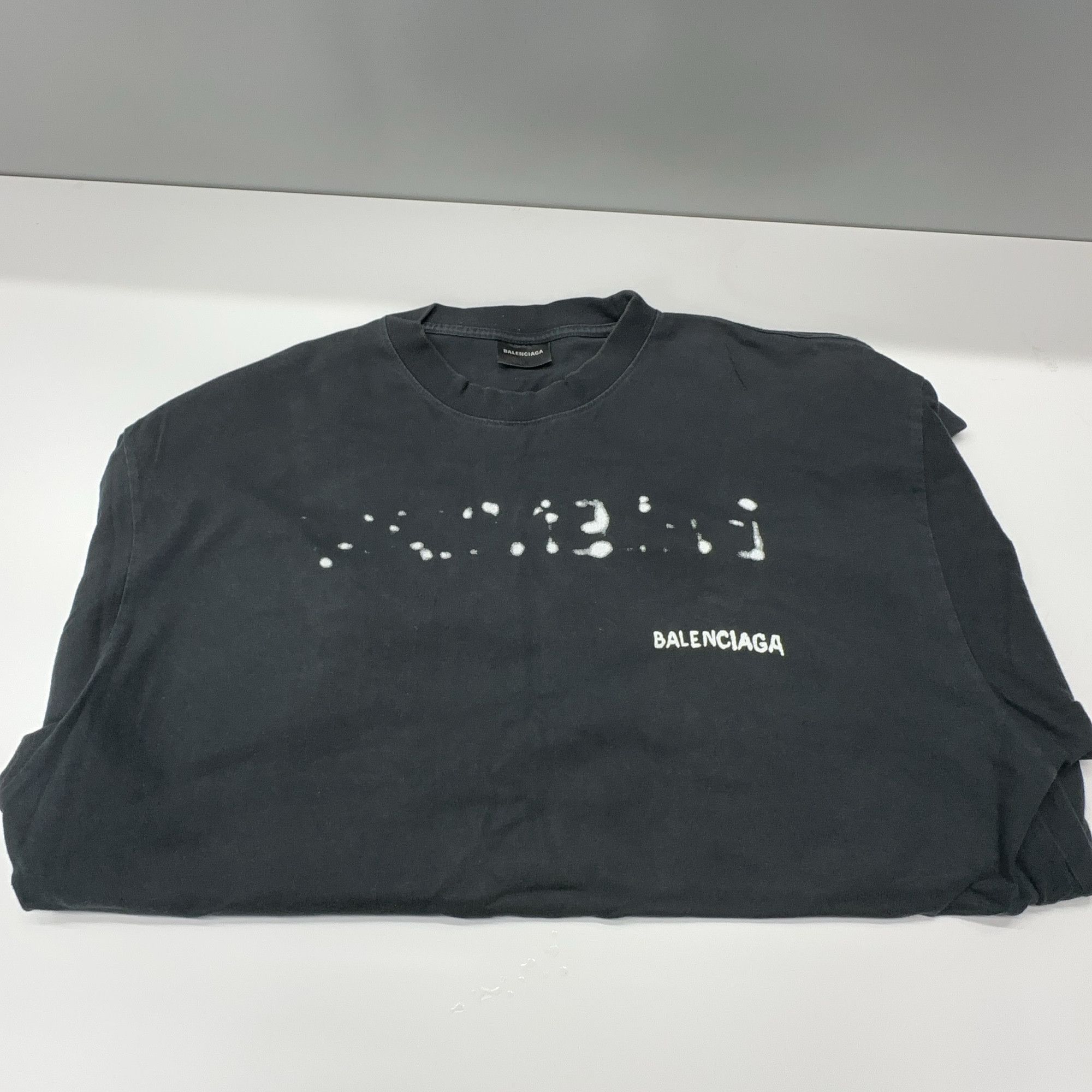 Balenciaga Balenciaga Logo Short Sleeve T-Shirt Size M Size US M / EU 48-50 / 2 - 6 Thumbnail