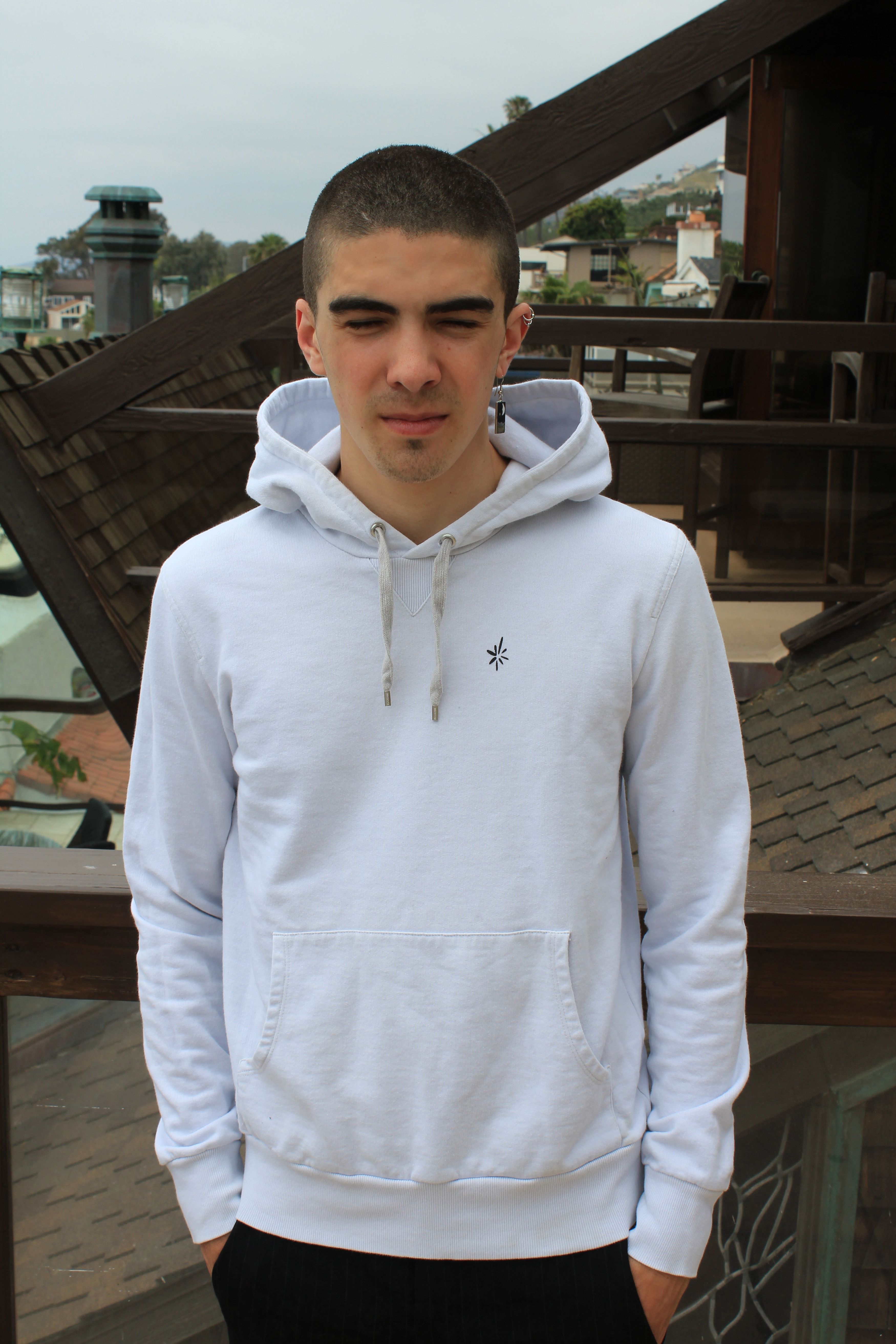 image of Dior Homme "the Cold One" Hoodie in Teal, Men's (Size Small)