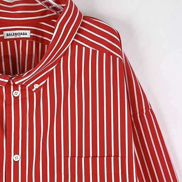 Balenciaga Balenciaga Striped Button Up Shirt Size 34 Size XS / US 0-2 / IT 36-38 - 5 Thumbnail