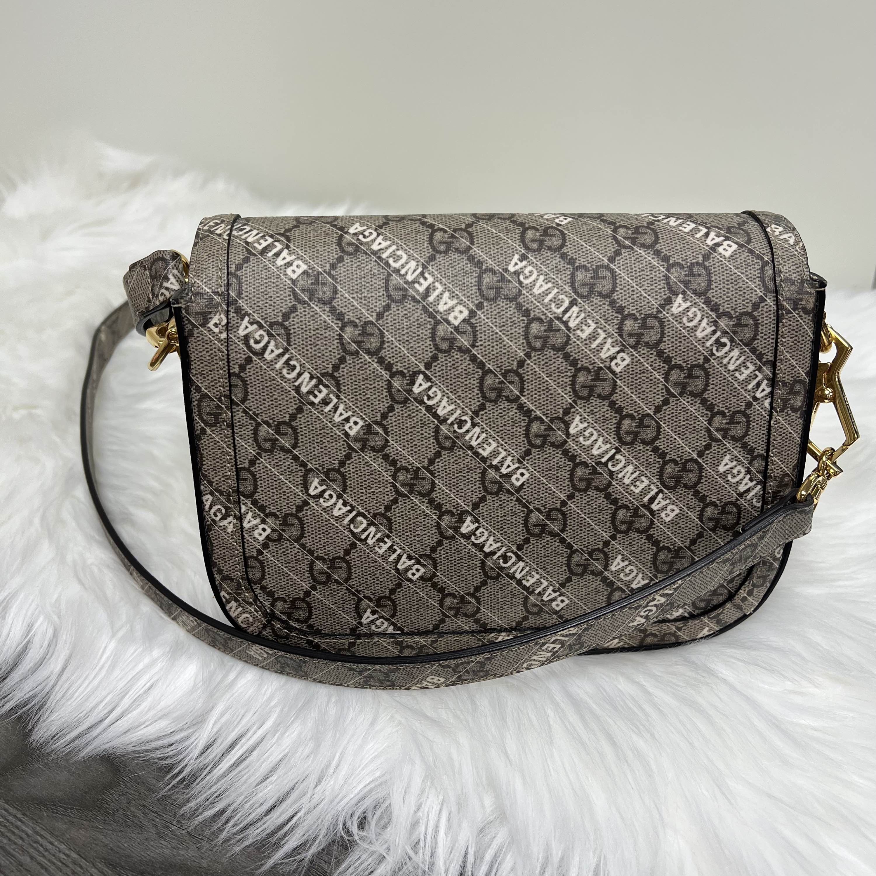 Gucci Gucci x Balenciaga Horsebit 1955 Mini Shoulder Bag Size ONE SIZE - 3 Thumbnail