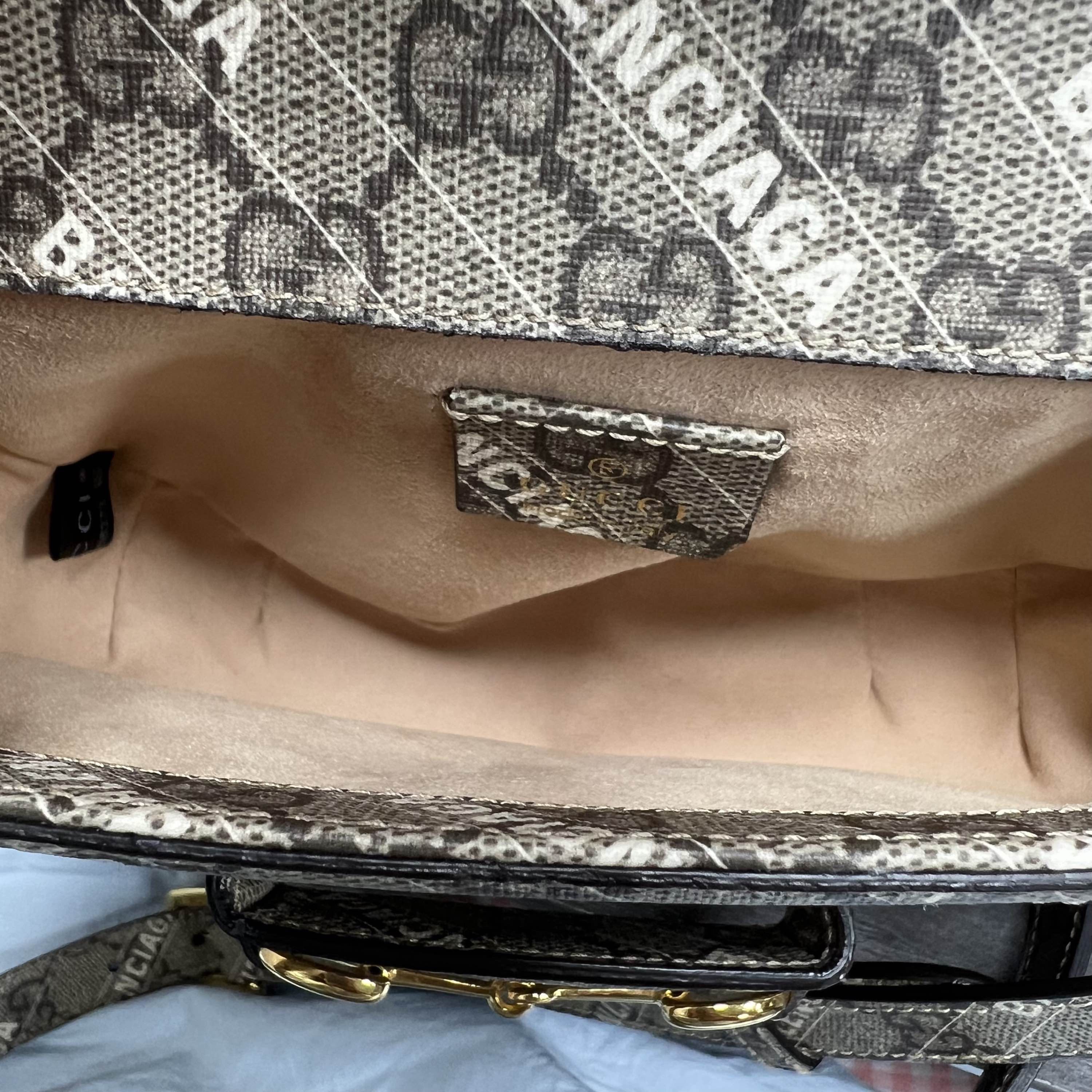 Gucci Gucci x Balenciaga Horsebit 1955 Mini Shoulder Bag Size ONE SIZE - 5 Thumbnail
