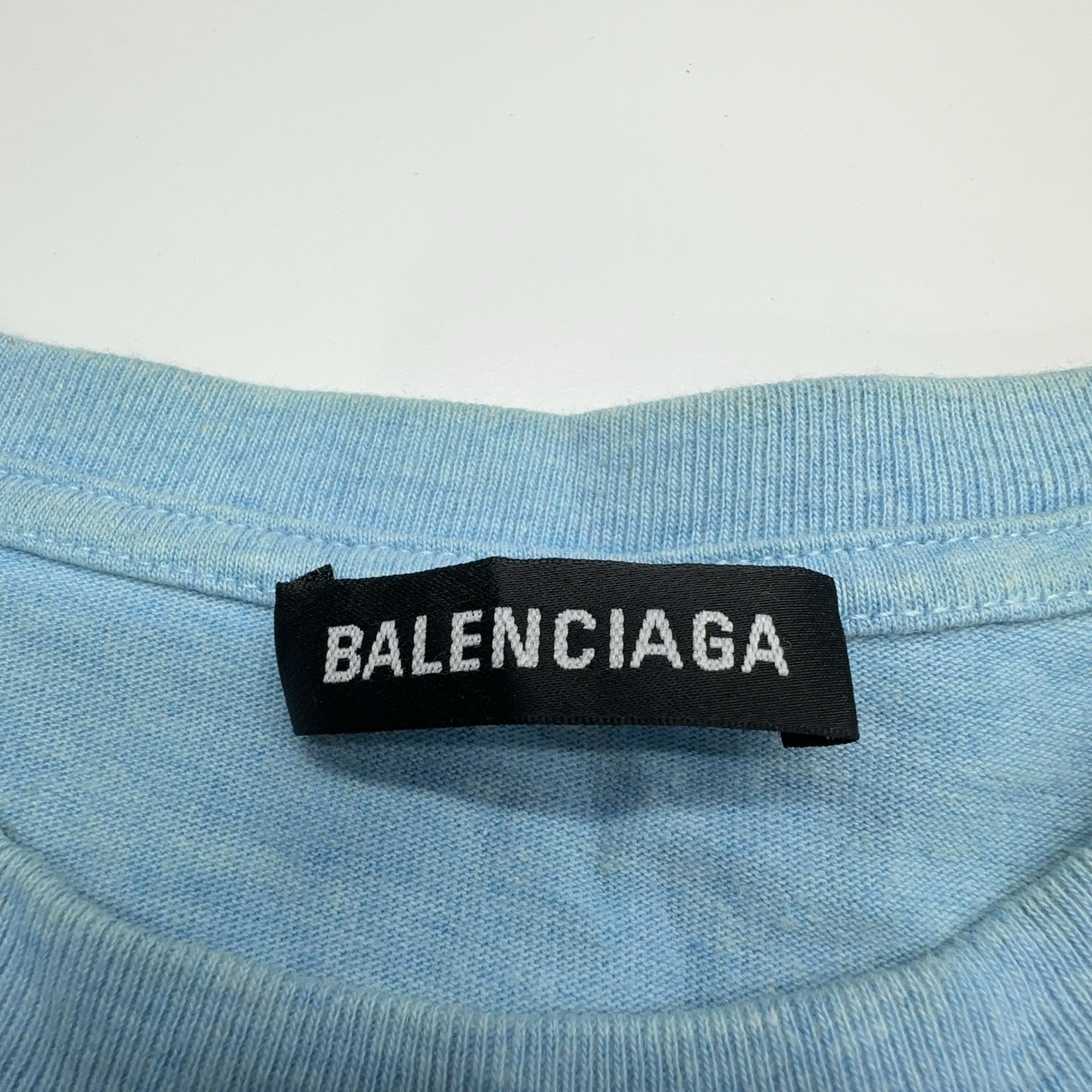 Balenciaga Balenciaga Wave Logo Print T-Shirt Size M Size US M / EU 48-50 / 2 - 4 Thumbnail