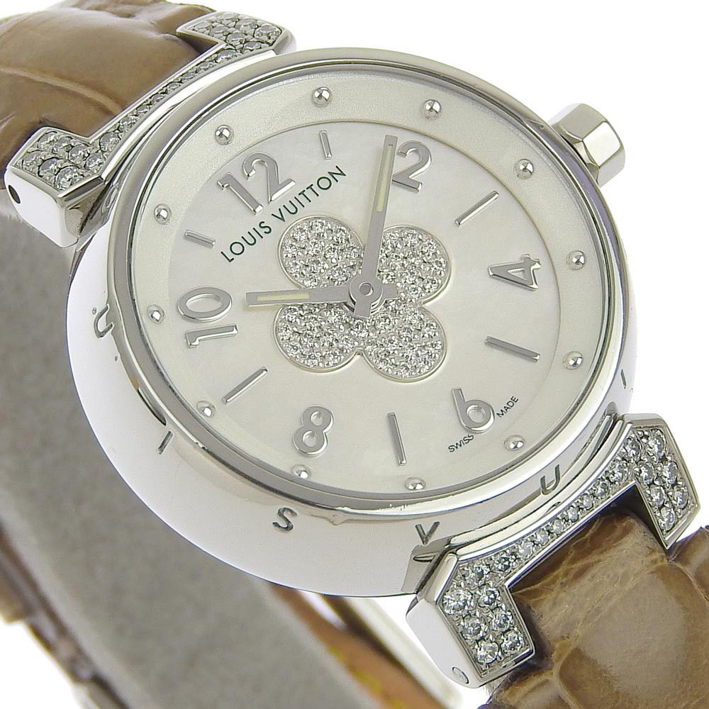Louis Vuitton Louis Vuitton Louis Vuitton Tambour Forever Stainless Steel Quartz Metal Quartz Q121P DUTY FREE for USA Size ONE SIZE - 3 Thumbnail