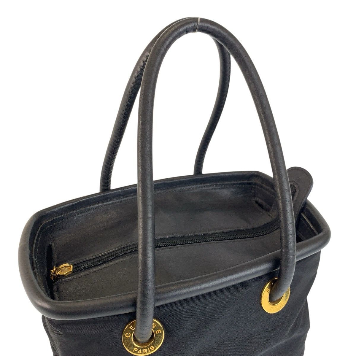 Celine Celine Celine Nylon Leather Handbag Textile Tote Bag TO5/1 DUTY FREE for USA Size ONE SIZE - 7 Thumbnail